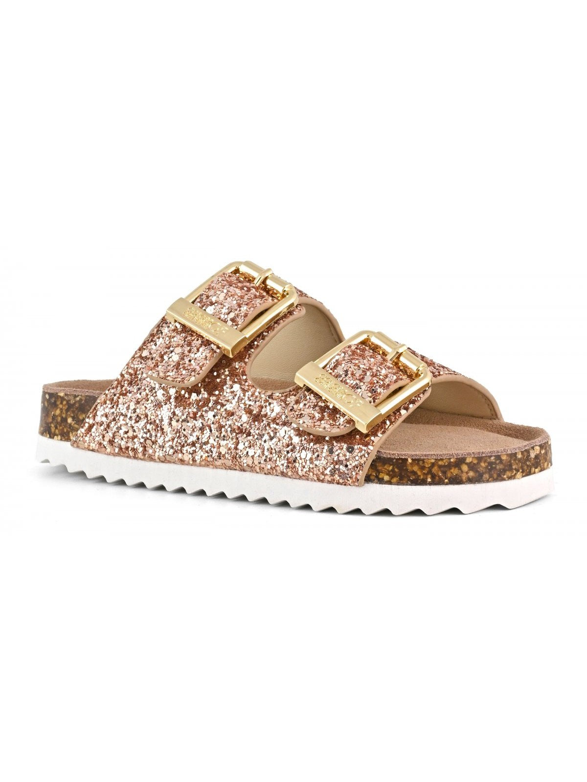 Colors Of California Sandalo Bambine e ragazze glitter sandal 2 buckles - HC.2415N PKGOL gioboutiqueweb