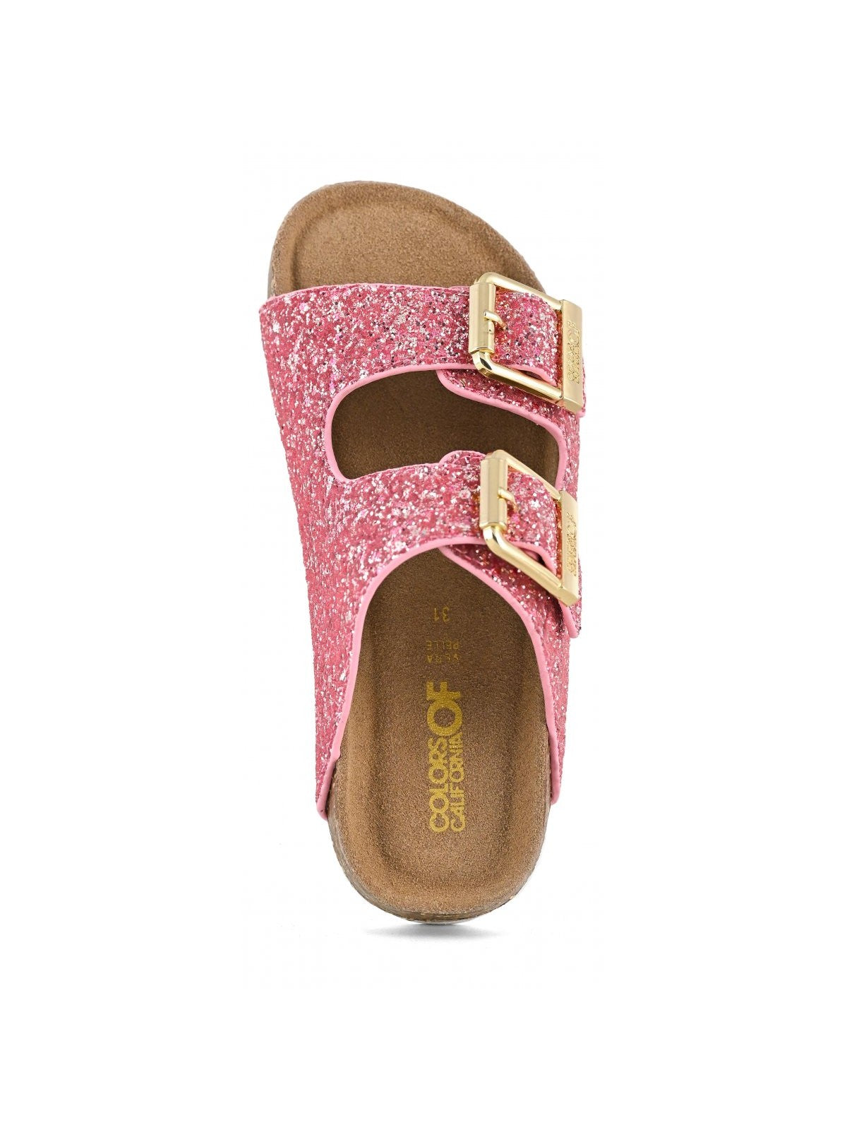 Colors Of California Sandalo Bambine e ragazze glitter sandal 2 buckles - HC.2415N SUNC gioboutiqueweb