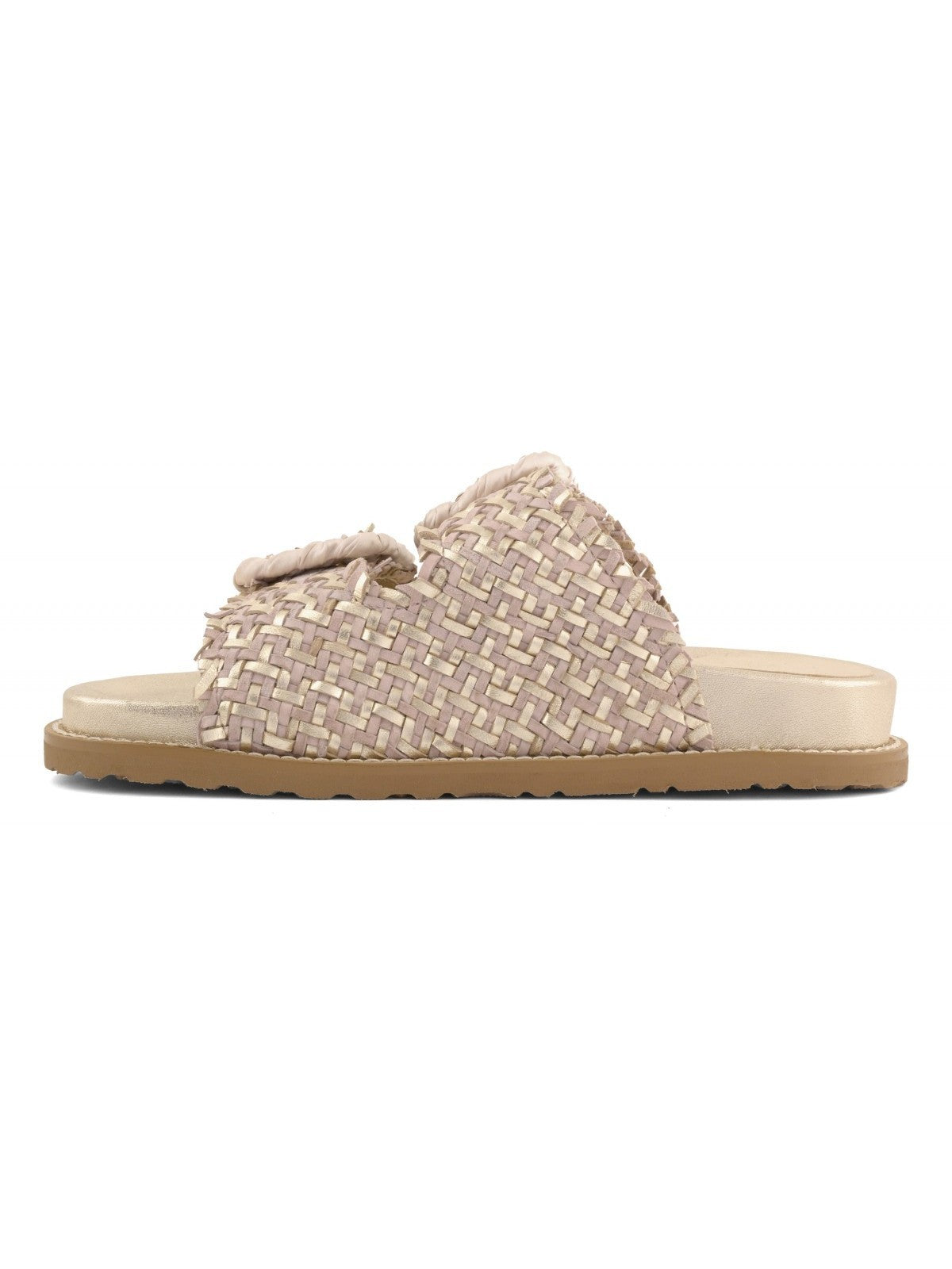 Coral Blue Ciabatta Donna Woven leather sandal - CB.K226.01 GOL gioboutiqueweb