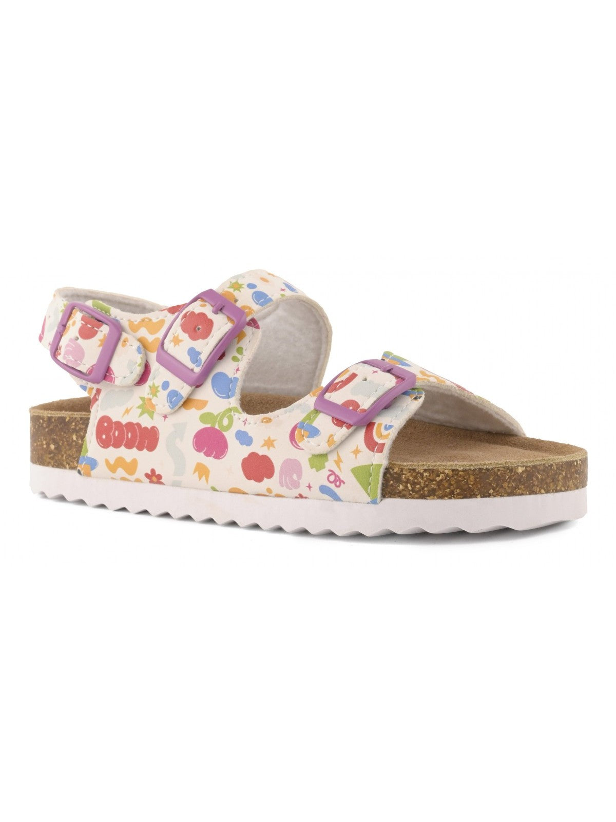 Colors Of California Sandalo Bambine e ragazze Basic girl sandal with buckles - HC.2603 MUL gioboutiqueweb