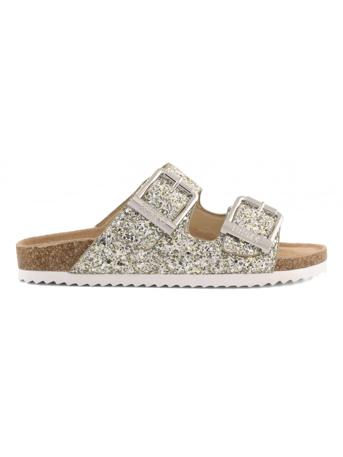 Colors Of California Sandalo Donna bio glitter metal buckles - HC.BIO35N SIL gioboutiqueweb