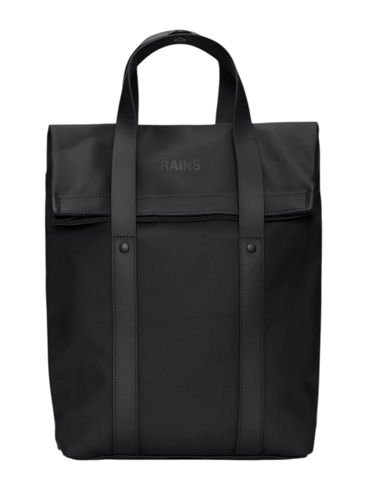 RAINS Zaino Unisex adulto 2 Way Tote Backpack Mini W3 12780 01 Black BLACK gioboutiqueweb