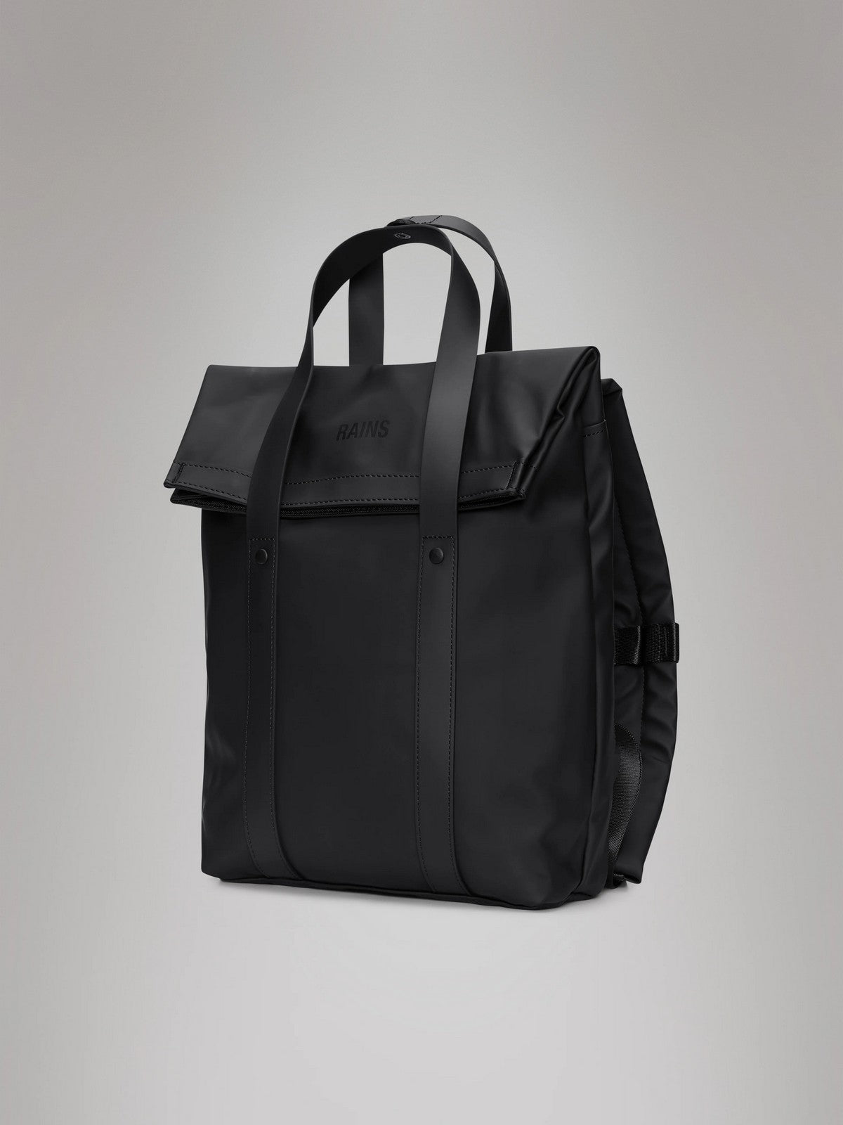 RAINS Zaino Unisex adulto 2 Way Tote Backpack Mini W3 12780 01 Black BLACK gioboutiqueweb