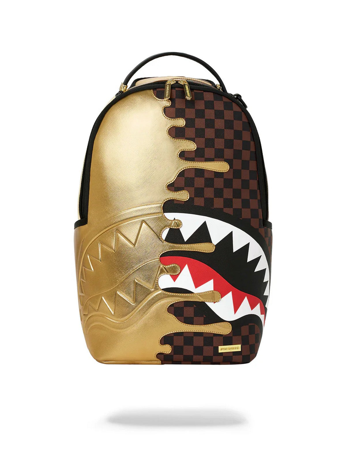 SPRAYGROUND Zaino Unisex adulto SHARKS IN PARIS GOLD DRIP BACKPACK - 910B9250NSZ gioboutiqueweb