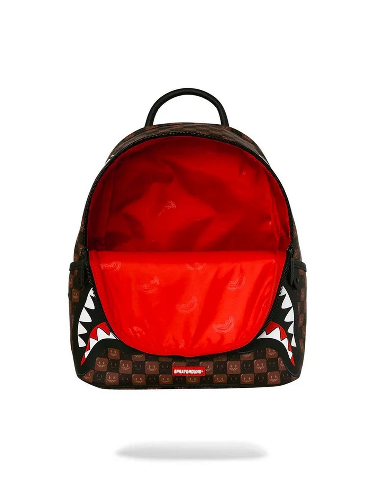 SPRAYGROUND Zaino Unisex adulto SHARKS IN PARIS WTF BUBBLE BROWN CHECK SAVAGE BACKPACK - 910B9305NSZ gioboutiqueweb