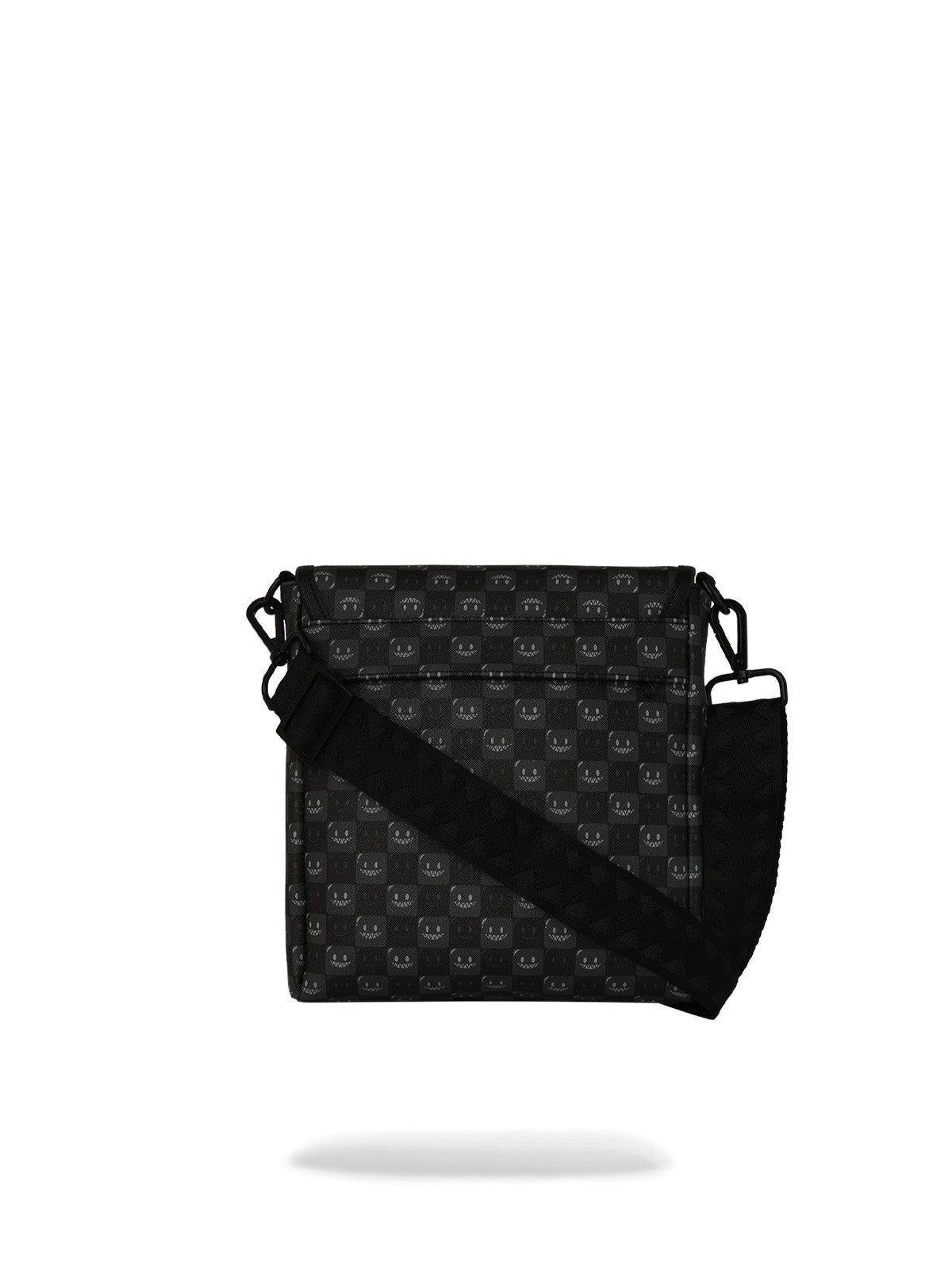 SPRAYGROUND Tracolla Unisex adulto SHARKS IN PARIS WTF BUBBLY BLACK CHECK MESSENGER SLING - 910B9314NSZ gioboutiqueweb