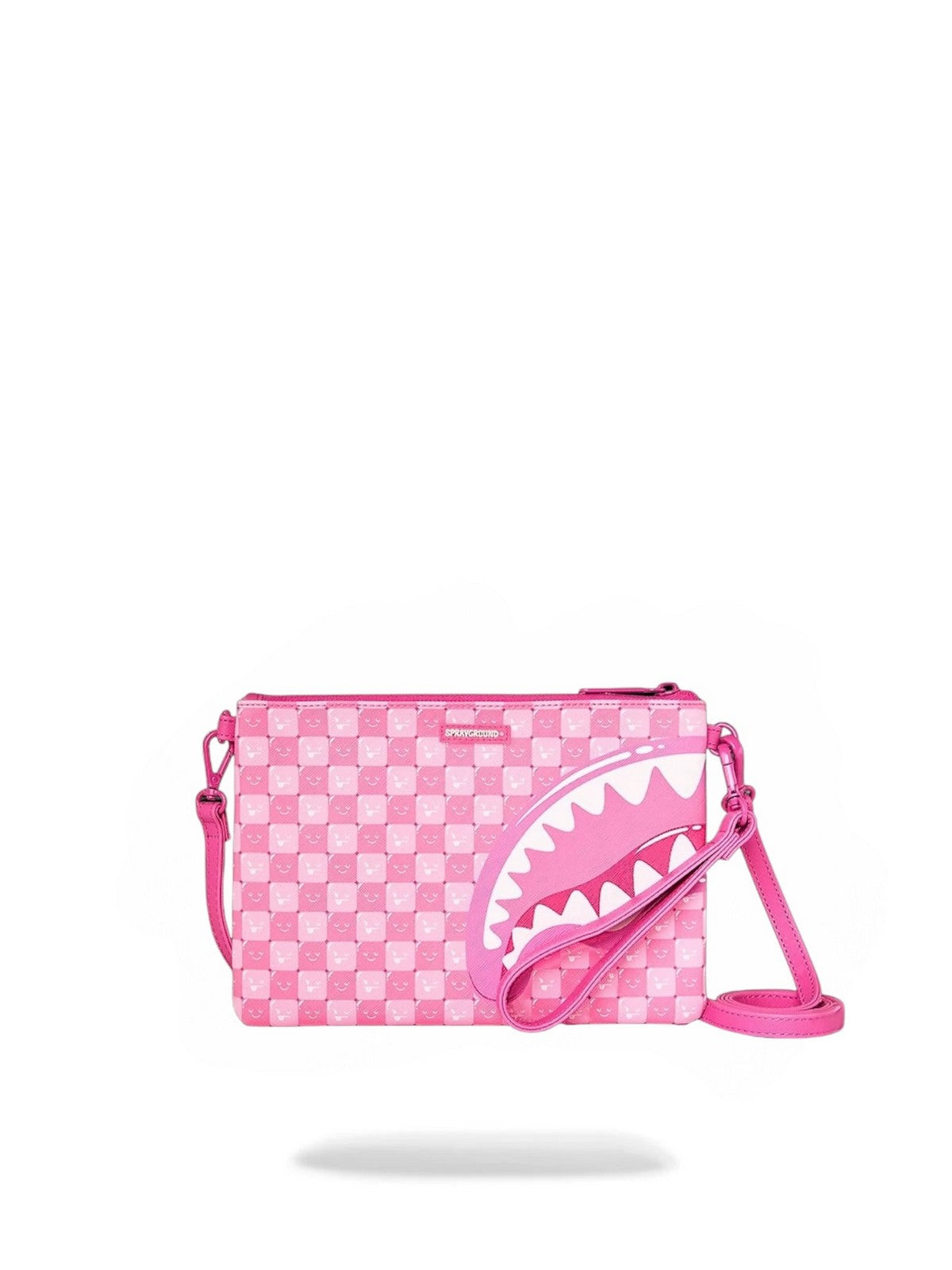 SPRAYGROUND Pochette Donna PINK NEW CHECK FACES CROSSOVER CLUTCH - 910B9321NSZ gioboutiqueweb