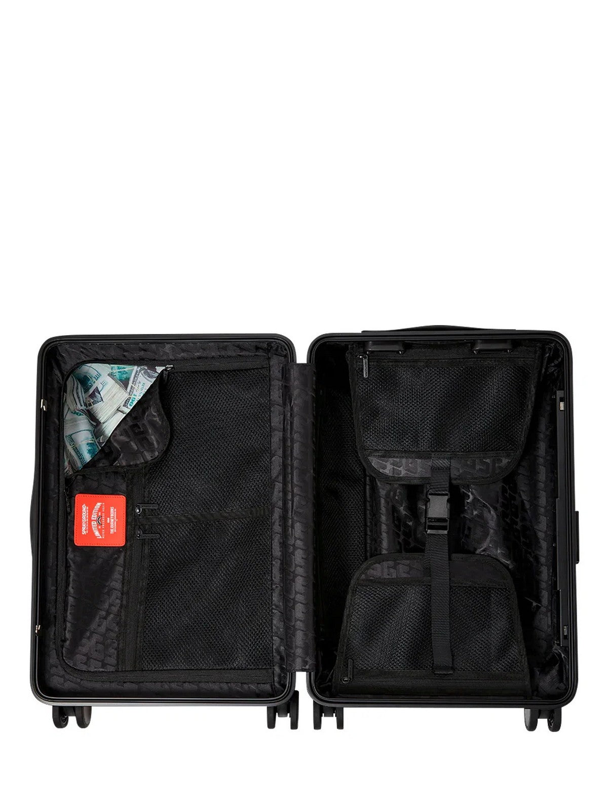 SPRAYGROUND Trolley Unisex adulto BLACKED OUT EMBOSSED GOLD TOOTH CARRY-ON LUGGAGE - 910CL326NSZ gioboutiqueweb