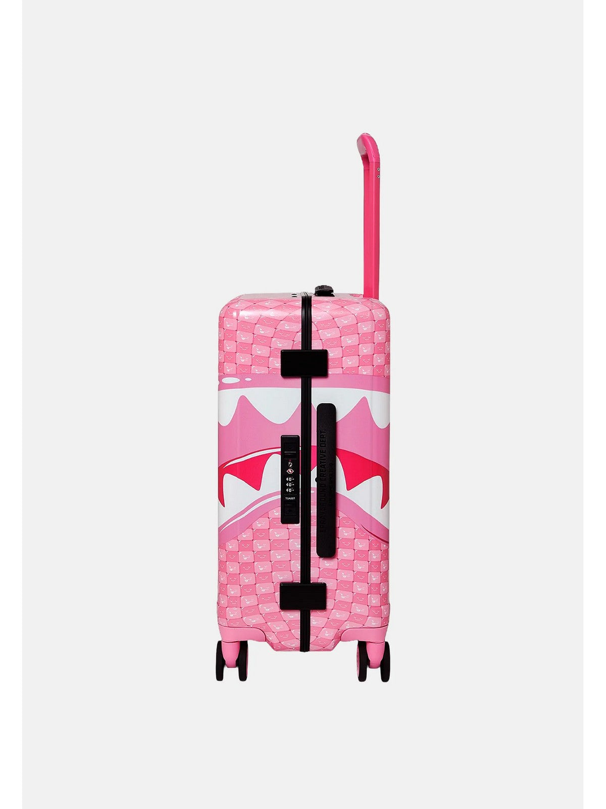 SPRAYGROUND Trolley Donna PINK NEW CHECK FACES CARRY-ON LUGGAGE - 910CL330NSZ gioboutiqueweb
