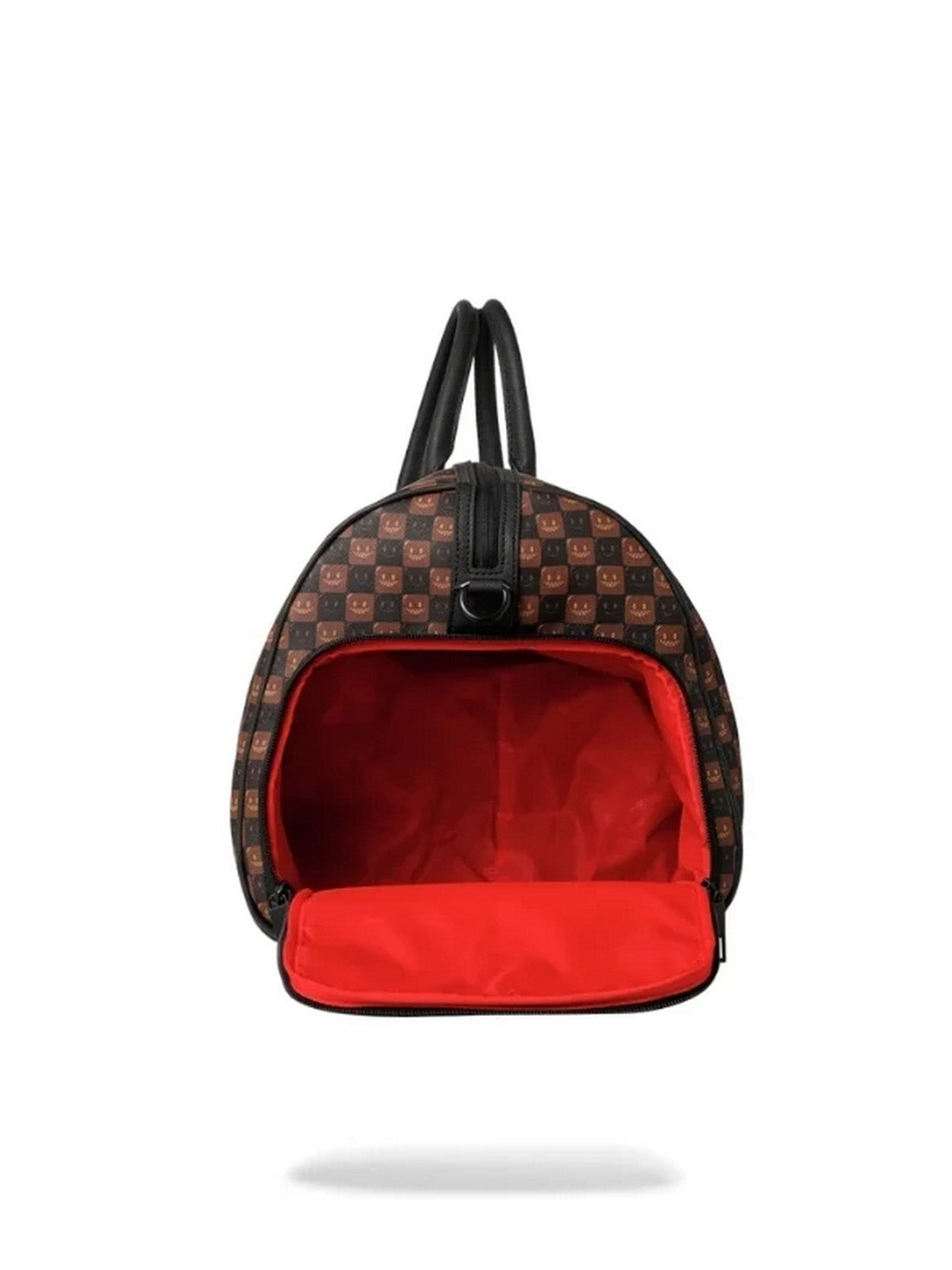SPRAYGROUND Borsone Unisex adulto SHARKS IN PARIS WTF BUBBLE BROWN CHECK DUFFLE - 910D9306NSZ gioboutiqueweb