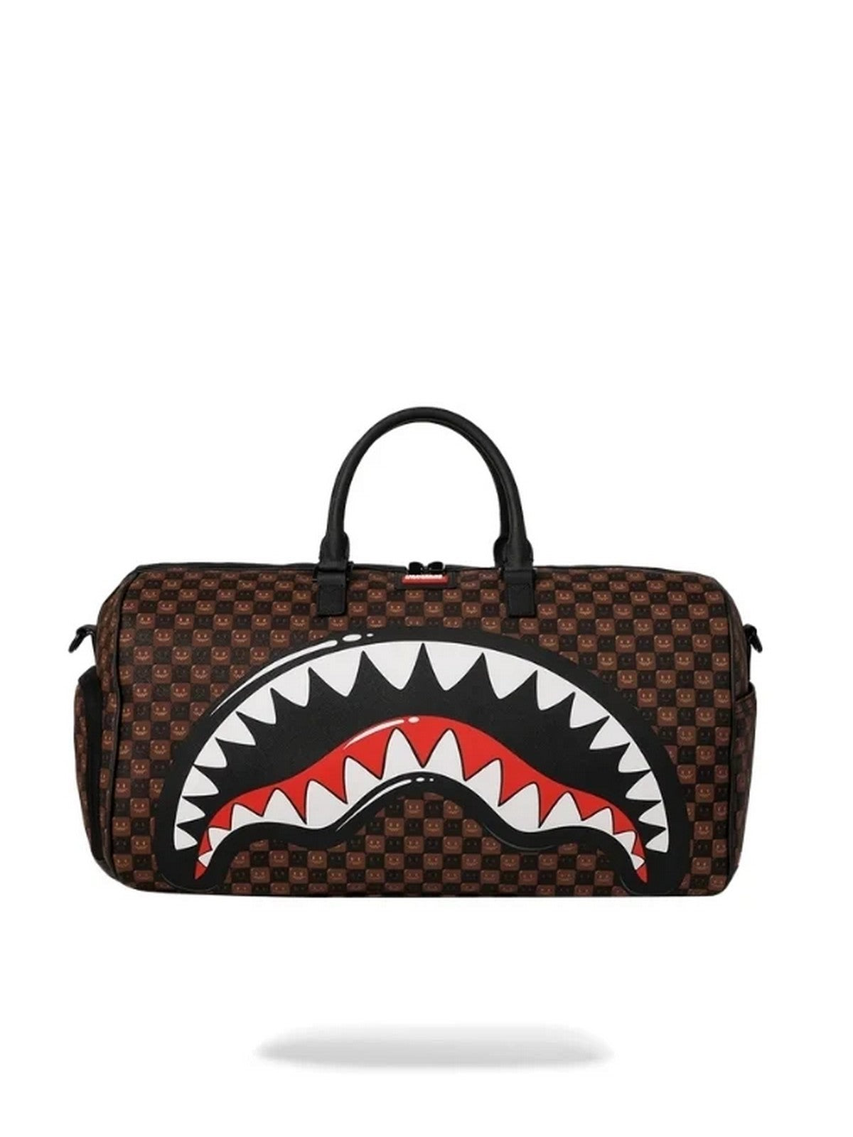 SPRAYGROUND Borsone Unisex adulto SHARKS IN PARIS WTF BUBBLE BROWN CHECK DUFFLE - 910D9306NSZ gioboutiqueweb