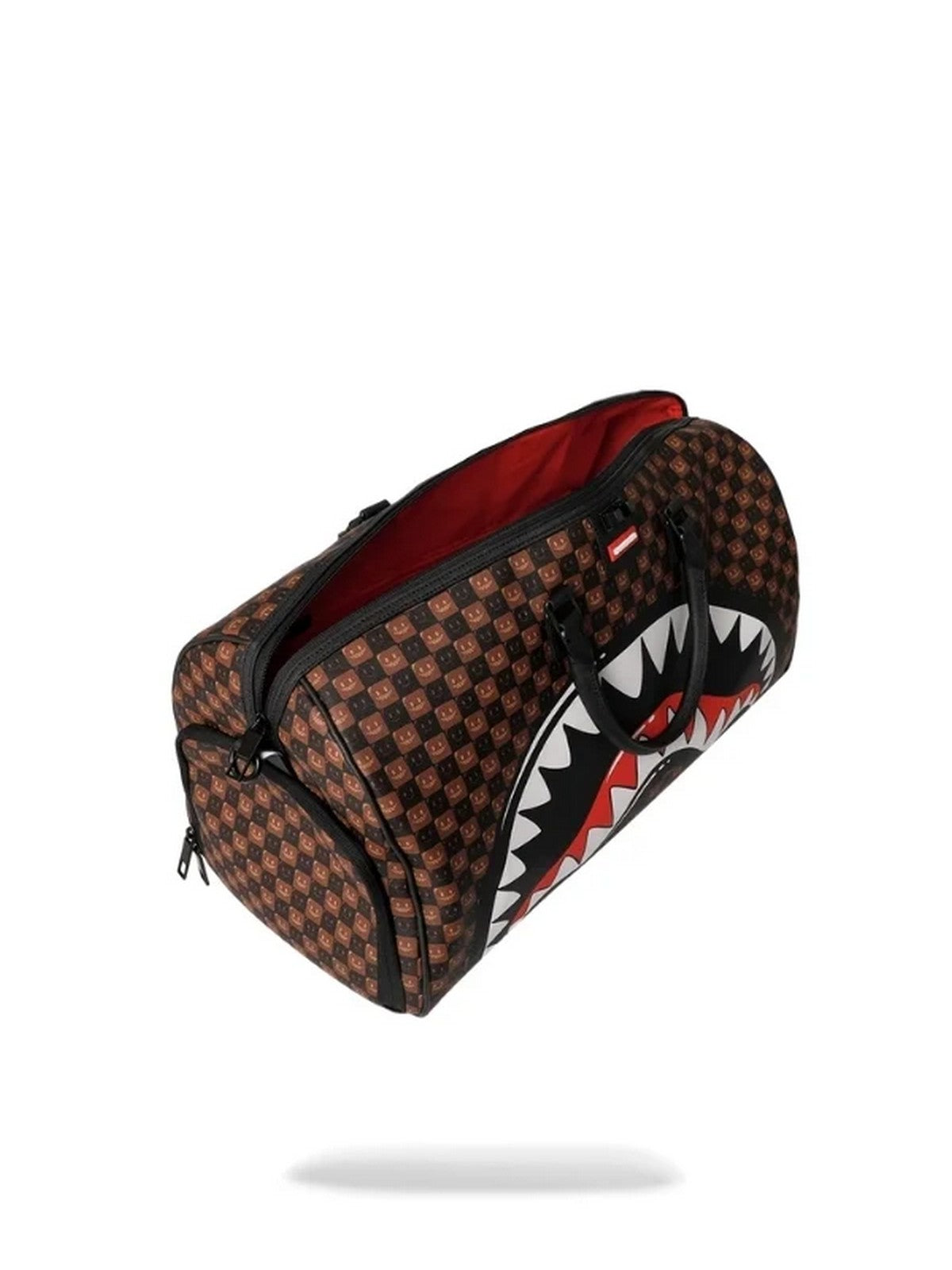 SPRAYGROUND Borsone Unisex adulto SHARKS IN PARIS WTF BUBBLE BROWN CHECK DUFFLE - 910D9306NSZ gioboutiqueweb