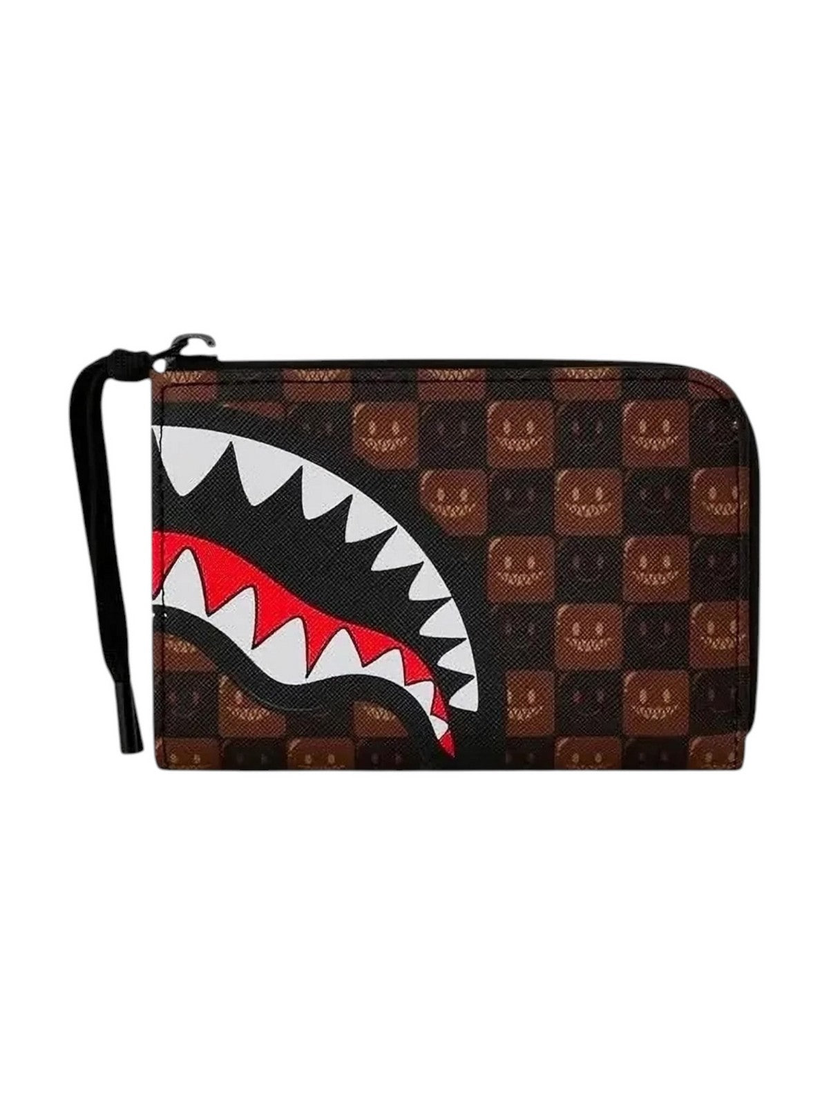 SPRAYGROUND Portafoglio Unisex adulto SHARKS IN PARIS WTF BUBBLE BROWN CHECK WALLET - 910W9302NSZ gioboutiqueweb