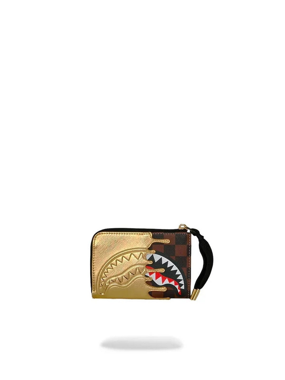 SPRAYGROUND Portafoglio Unisex adulto SHARKS IN PARIS GOLD DRIP WALLET - 910W9341NSZ gioboutiqueweb