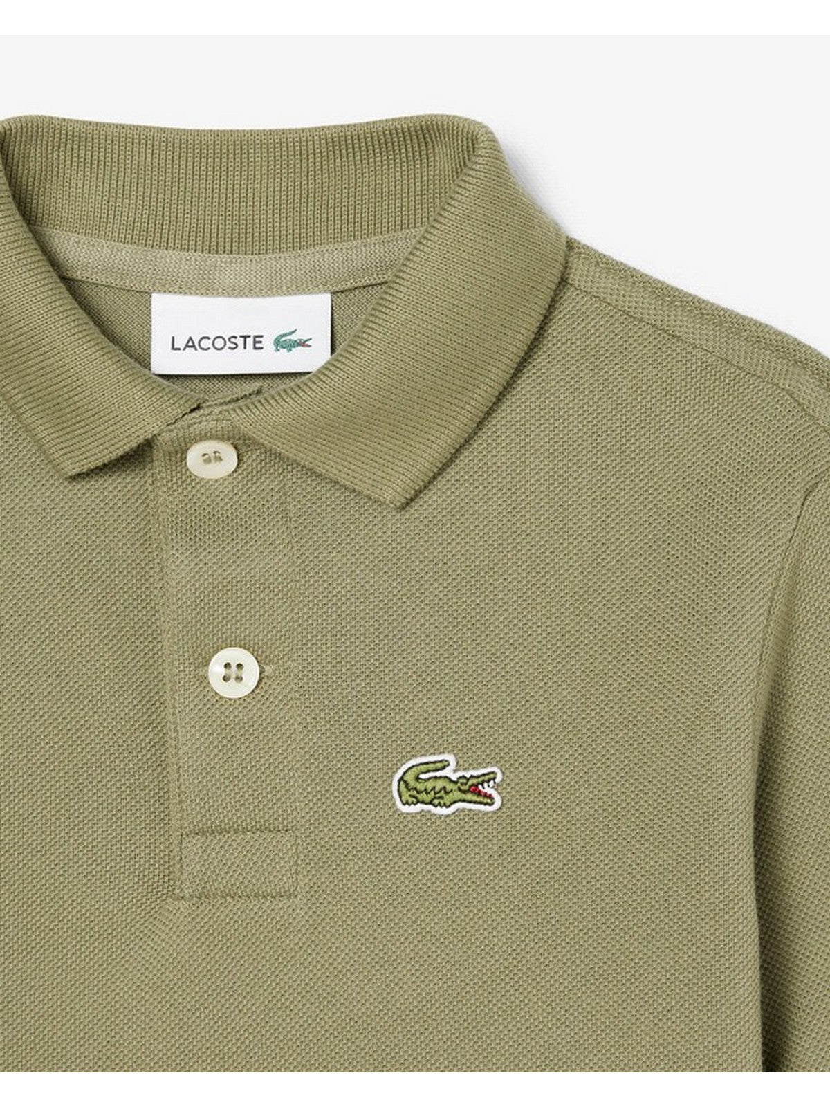 LACOSTE KIDS Polo Bambini e ragazzi LCB LS PIQUE POLO Verde - 847387 BMY gioboutiqueweb