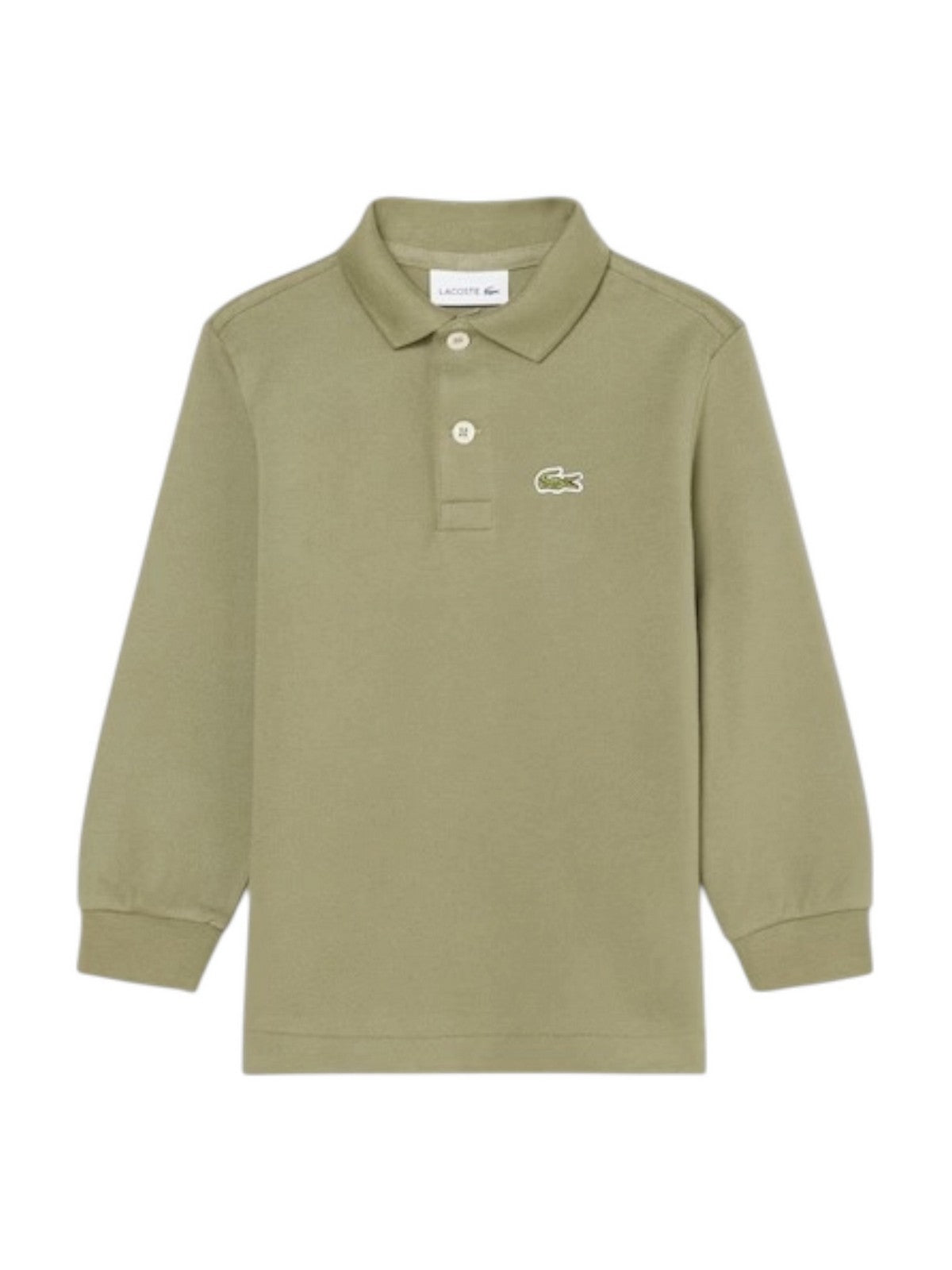 LACOSTE KIDS Polo Bambini e ragazzi LCB LS PIQUE POLO Verde - 847387 BMY gioboutiqueweb