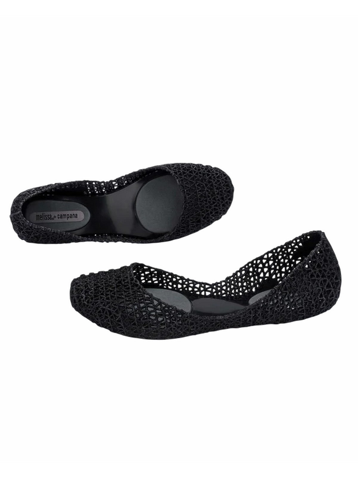 Melissa Ballerina Melissa Campana Papel Vii Black Glitter 31512-52682 gioboutiqueweb