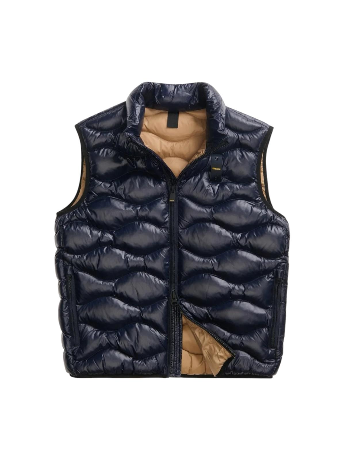 BLAUER Gilet Uomo DANNY BLU int. TABACCO - 26WBLUX02055 005958 888TB gioboutiqueweb