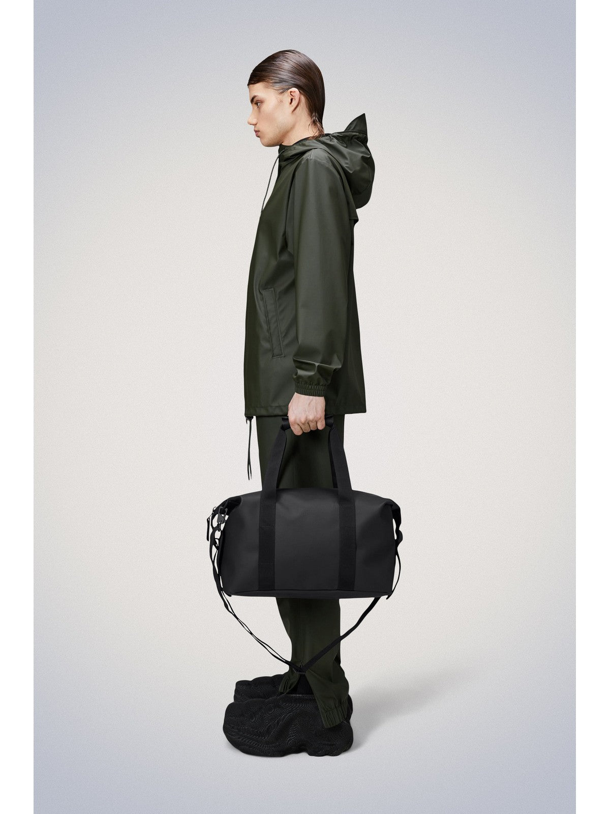 RAINS Borsa Unisex adulto Hilo Weekend Bag Small - 14220 01 Black gioboutiqueweb