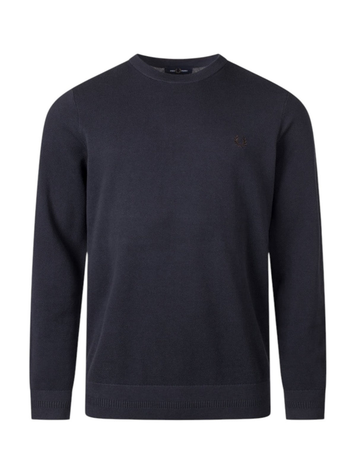 FRED PERRY Maglione Uomo FP PIQUE STITCH JUMPER NAVY - FP-K1309 421 gioboutiqueweb