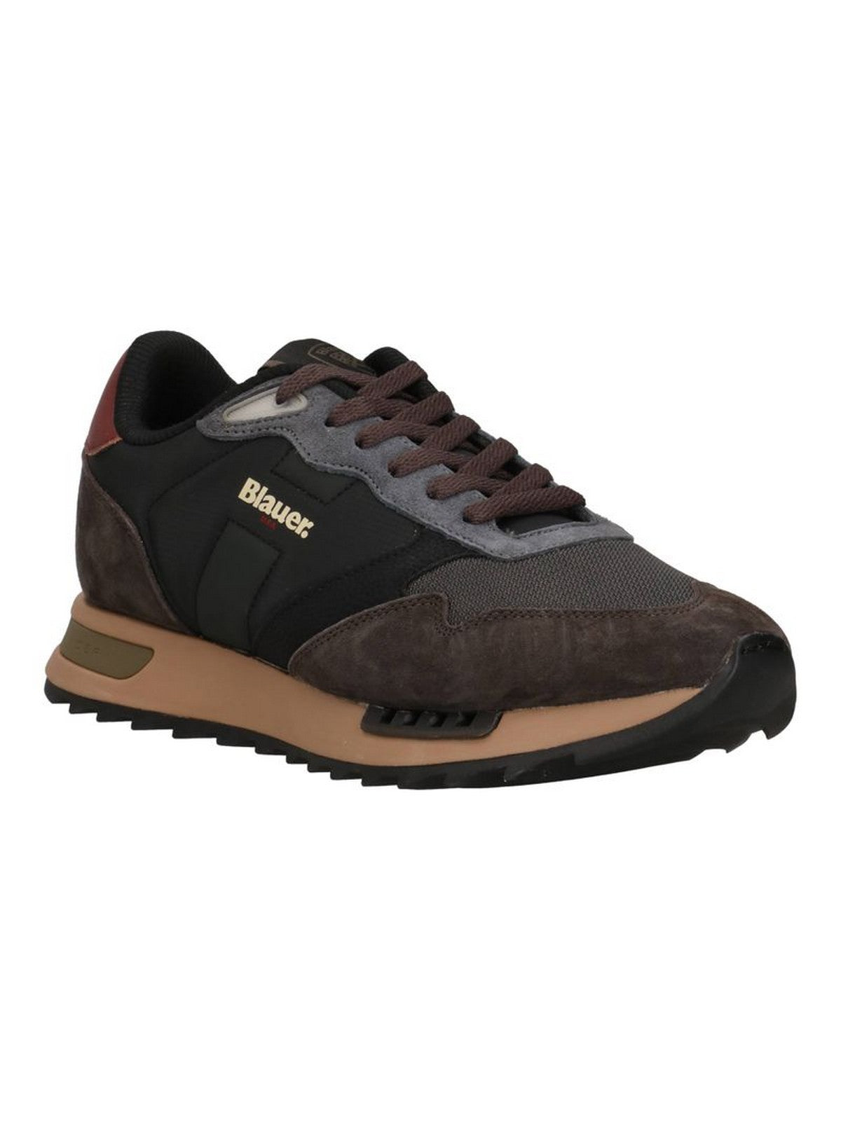 BLAUER Sneaker Uomo RYDER BLACK/BROWN - F6RYDER01/NYN BLK/BRW gioboutiqueweb