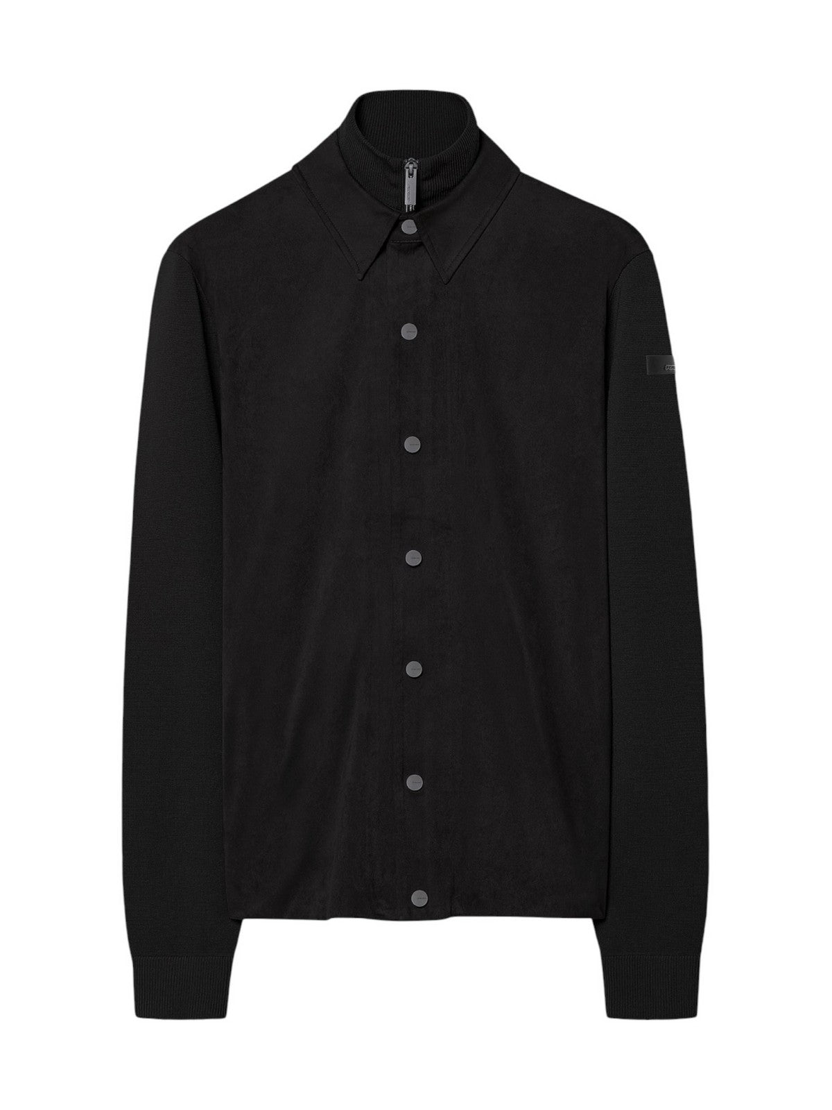 RRD Camicia Uomo nabucco max overshirt soft knit BLACK - W26166 10 gioboutiqueweb