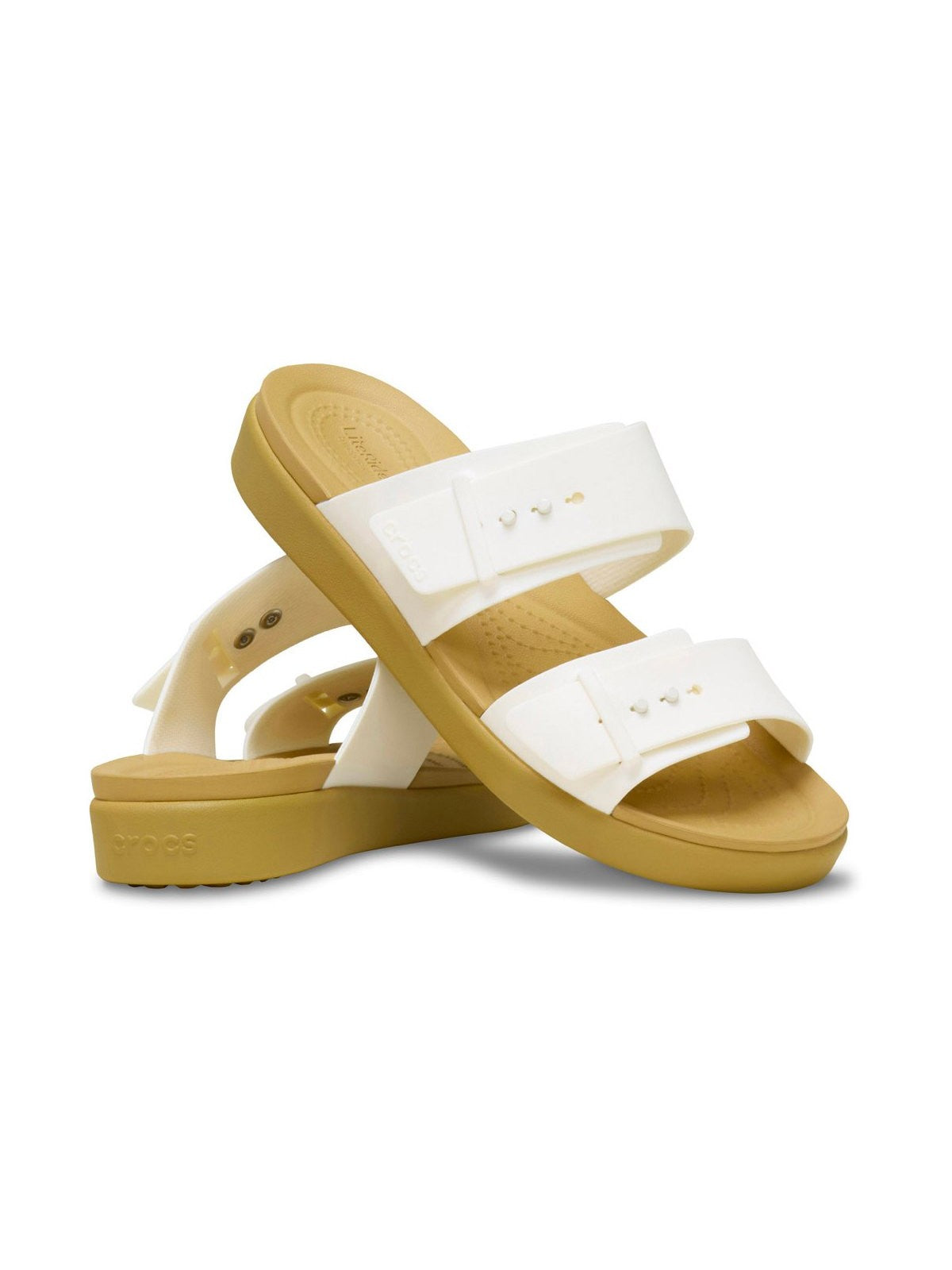 Crocs Ciabatta Donna Brooklyn Buckle Low Low Wdge W - CR.211215 CHAT gioboutiqueweb