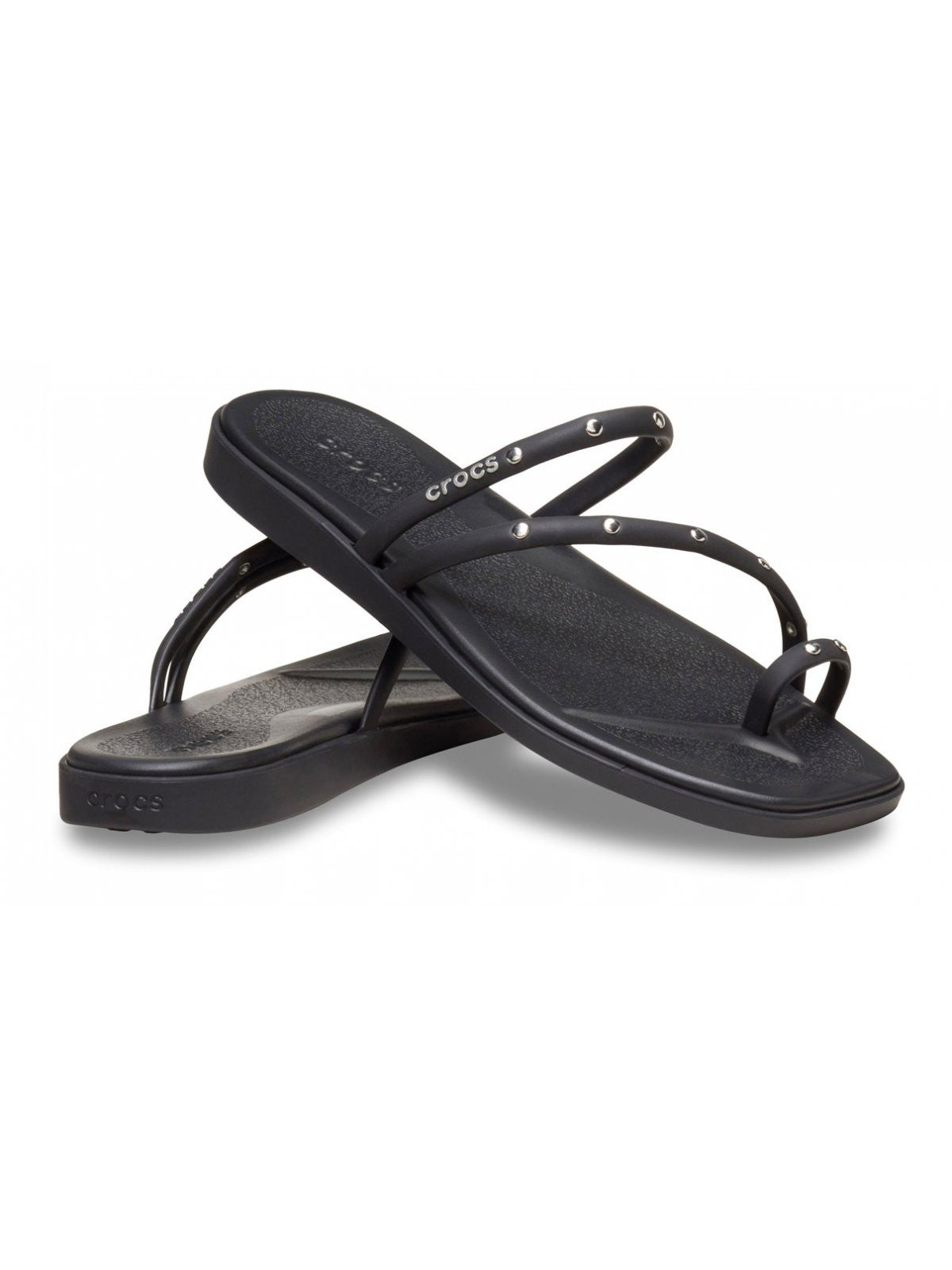 Crocs Sandalo Donna Miami Studded Toe Loop Sndl W - CR.211447 BLK gioboutiqueweb
