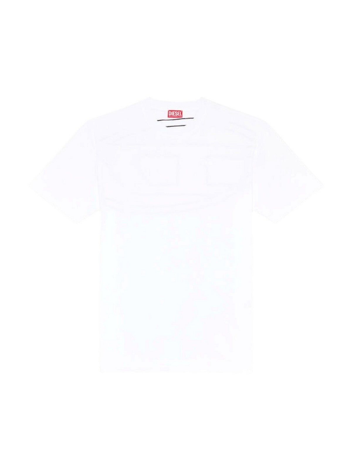 DIESEL T-shirt Uomo T-BOGGY-MEGOVAL-D MAGLIETTA A11302 0HGAM 100 Bianco gioboutiqueweb