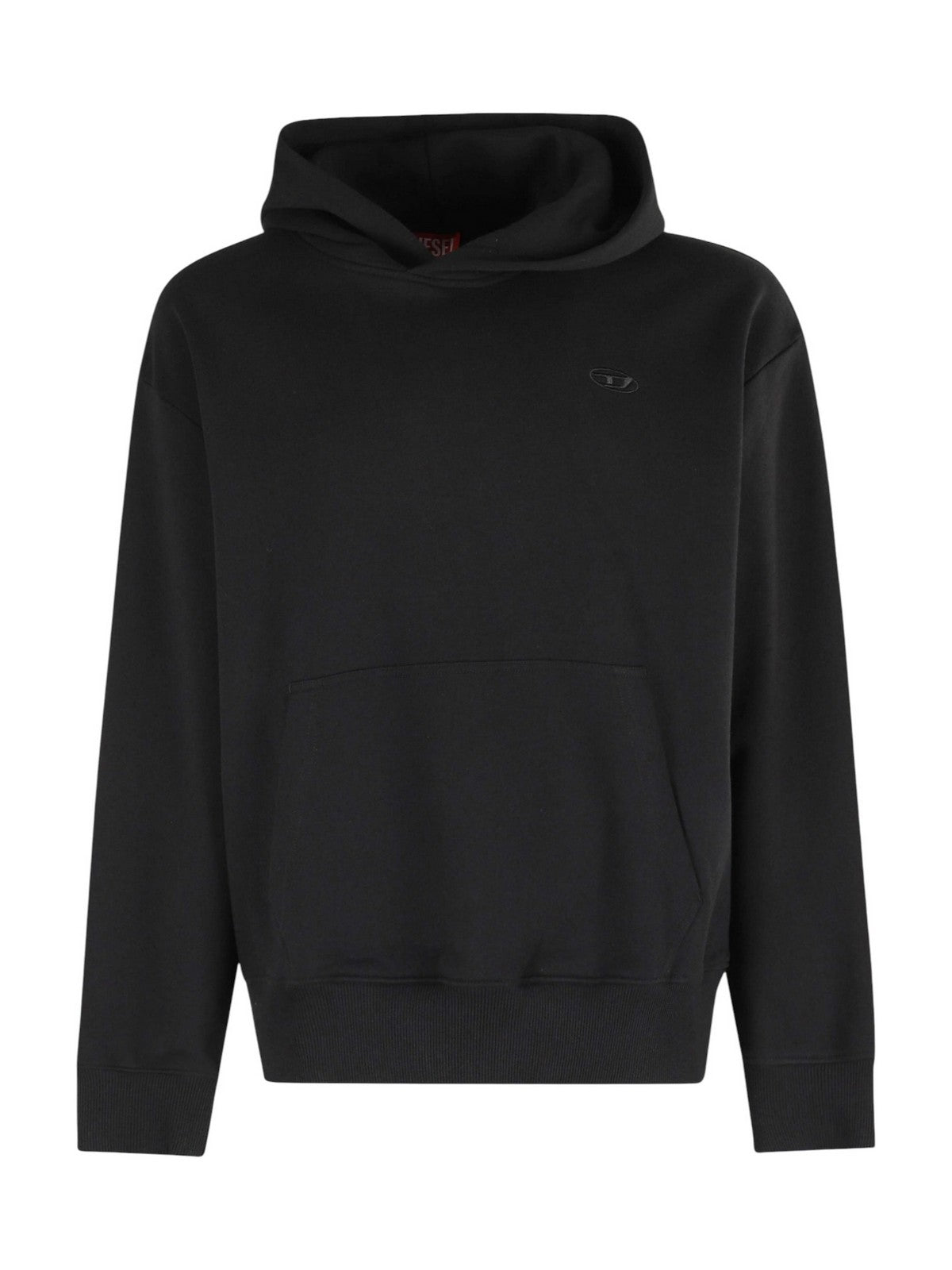 DIESEL Felpa Uomo S-MACS-HOOD-MEGOVAL-D FELPA Nero - A11304 0GYCJ 9XX gioboutiqueweb