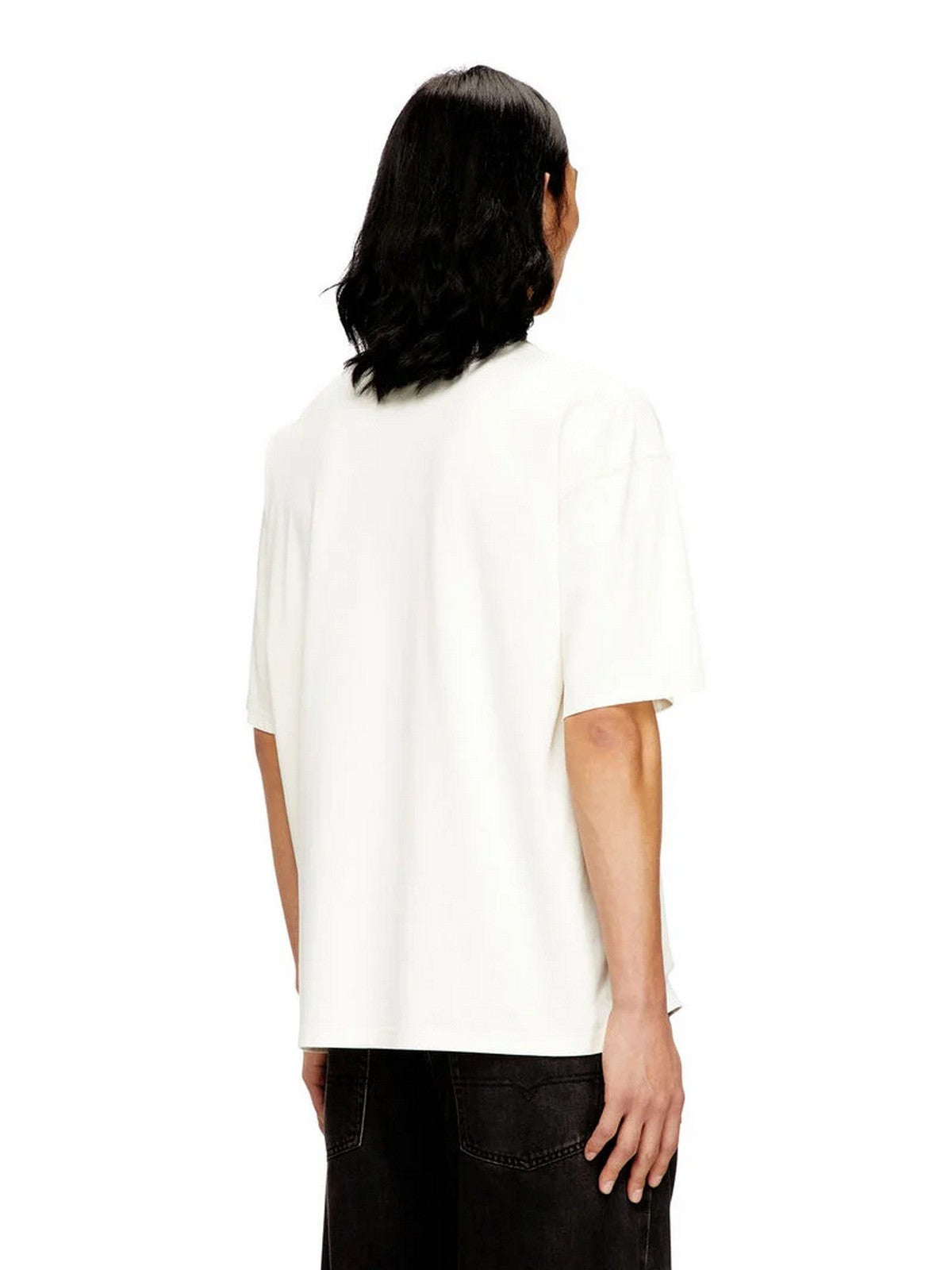 DIESEL T-shirt Uomo T-BOXT-N14 MAGLIETTA Avorio - A13049 0DQAU 141A gioboutiqueweb