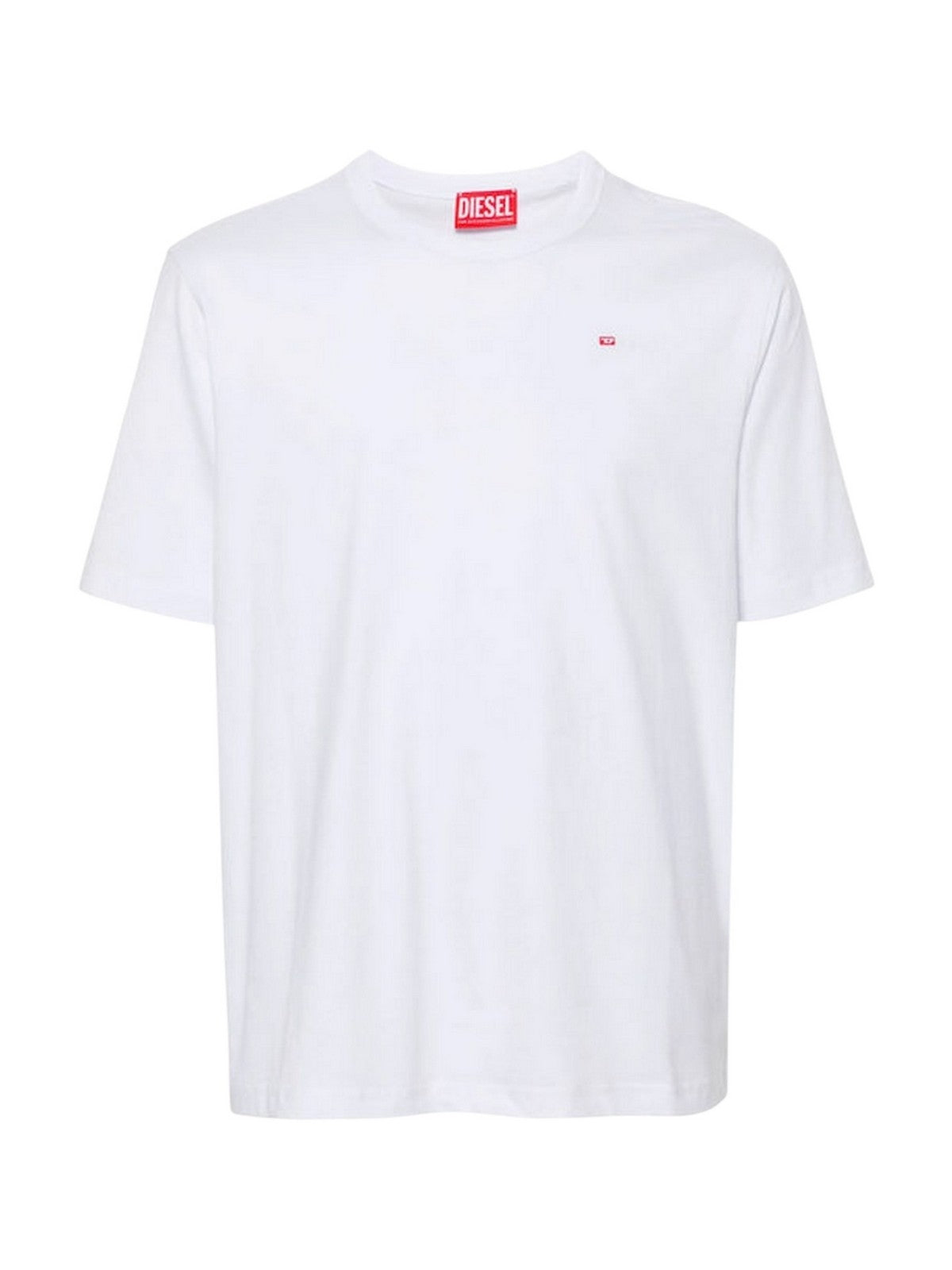 DIESEL T-shirt Uomo T-NORM-MICRODIV MAGLIETTA A20198 0NIAX 100 100 - WHITE gioboutiqueweb