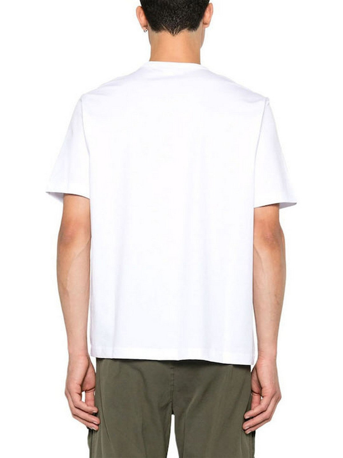 DIESEL T-shirt Uomo T-NORM-MICRODIV MAGLIETTA A20198 0NIAX 100 100 - WHITE gioboutiqueweb