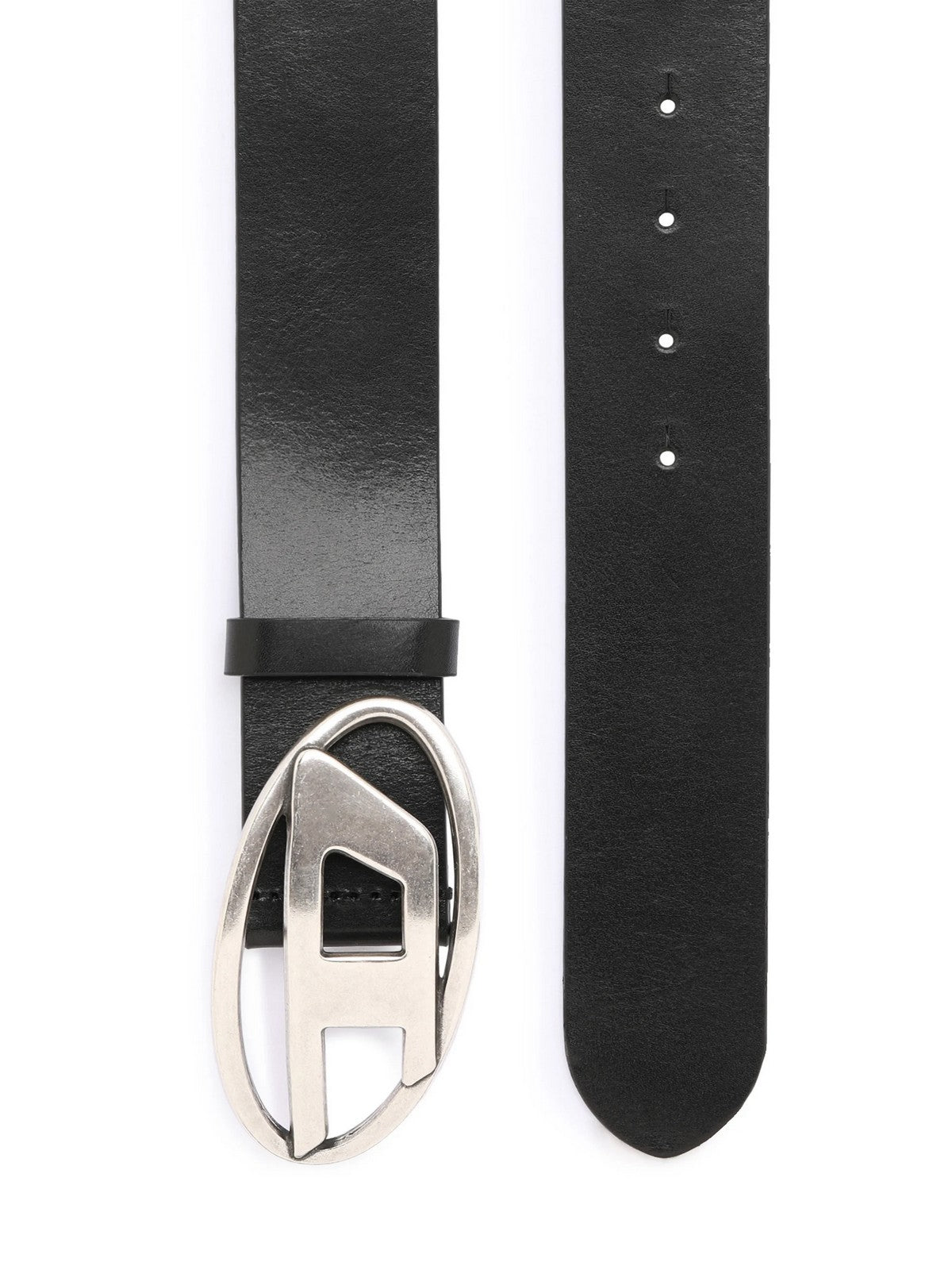 DIESEL Cintura Uomo OVAL D LOGO B-1DR BELT X08516 PR666 T8013 001 - BLACK