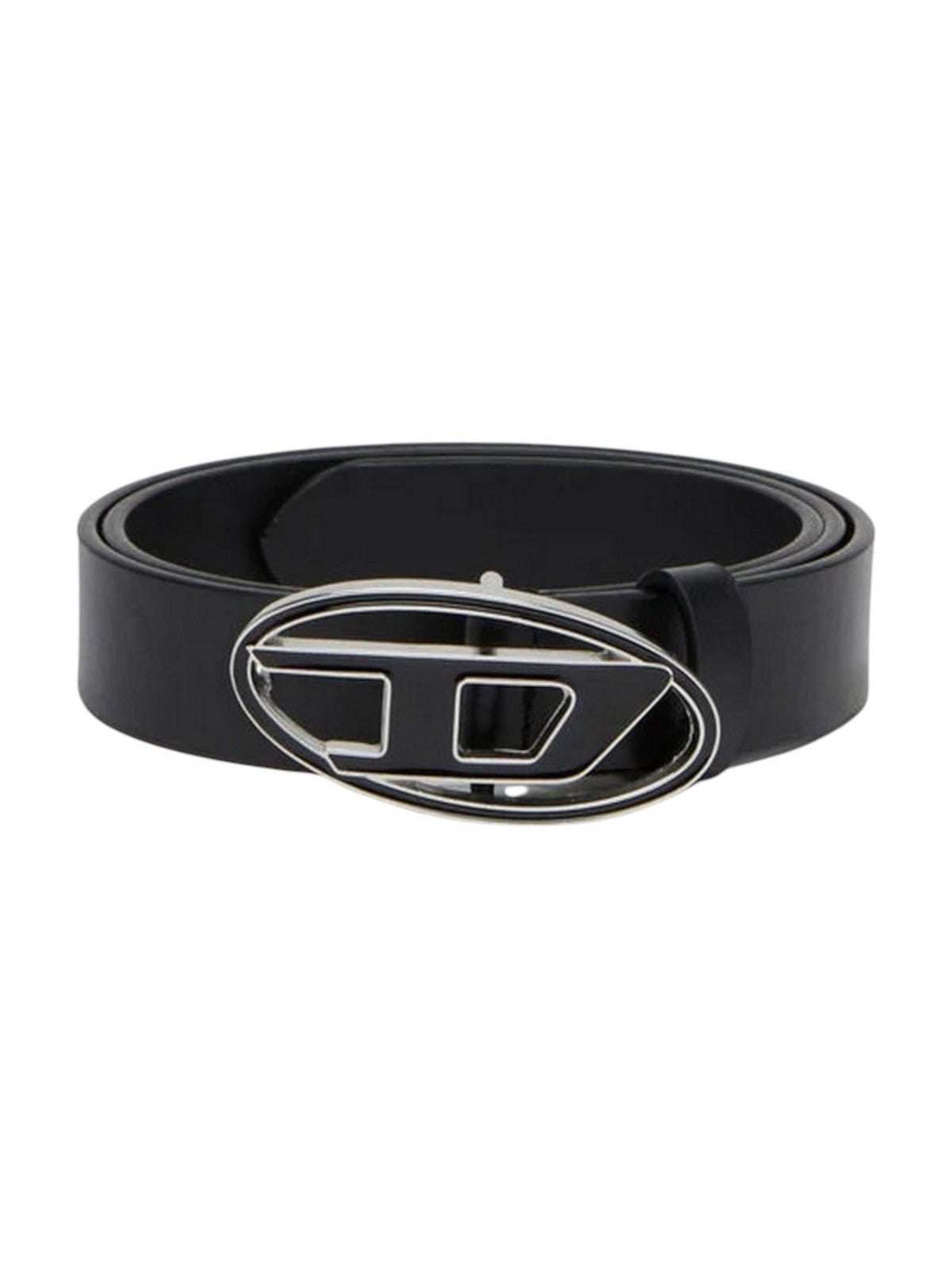 DIESEL Cintura Donna OVAL D LOGO B-1DR 25 BELT Nero - X09716 P1245 T8013 gioboutiqueweb