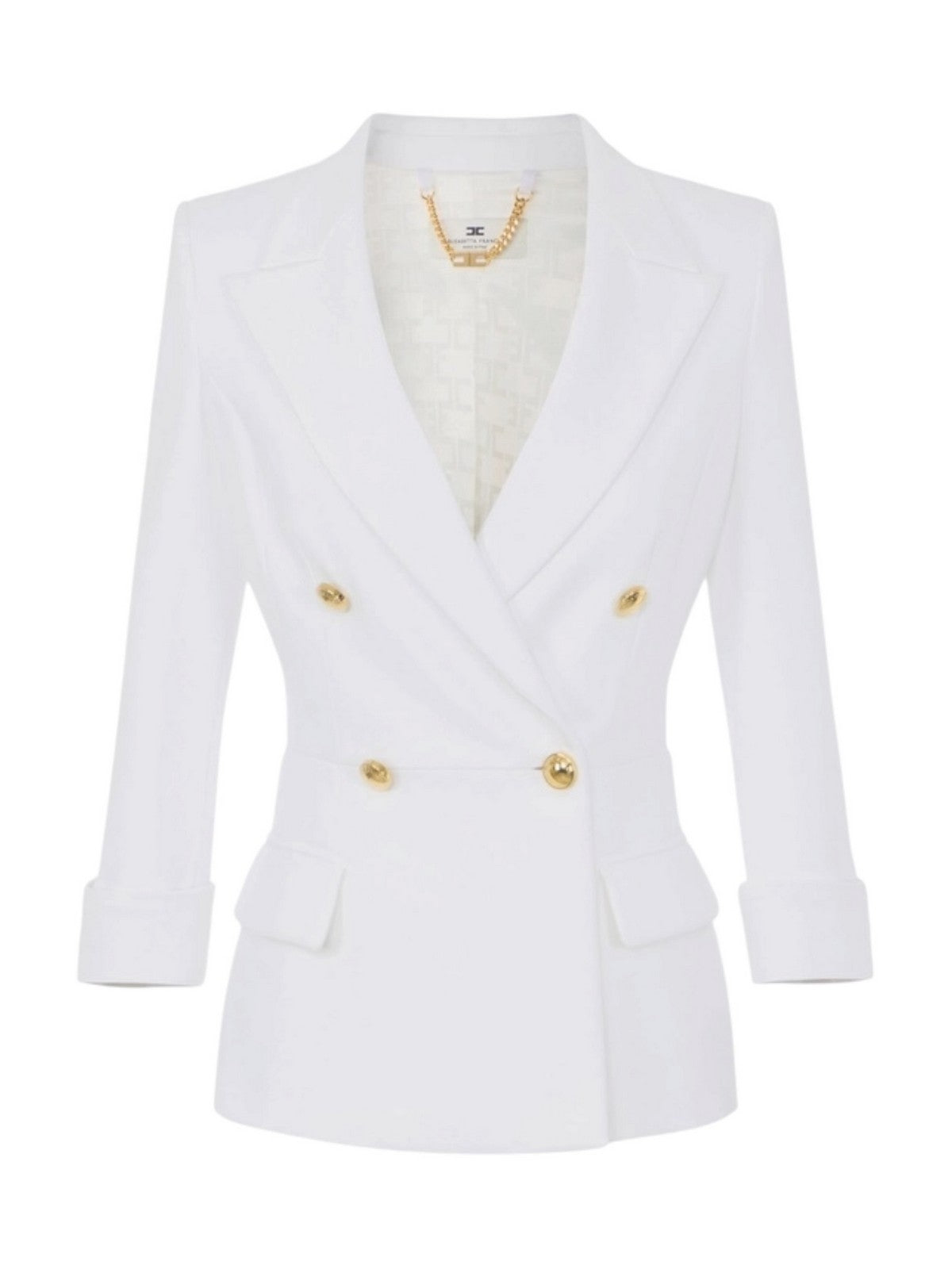 ELISABETTA FRANCHI Giacca Donna AVORIO - GI26766E2 360 gioboutiqueweb