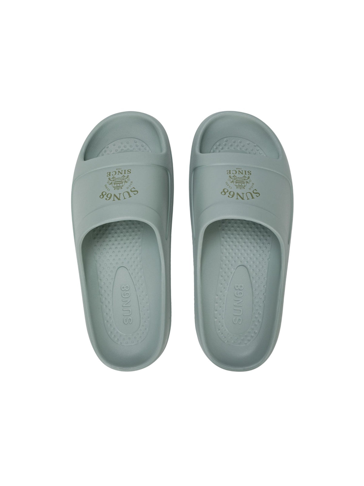 Sun68 Ciabatte Uomo Slippers Monoblock Print Class Verde Salvia/Militare - X3611 gioboutiqueweb