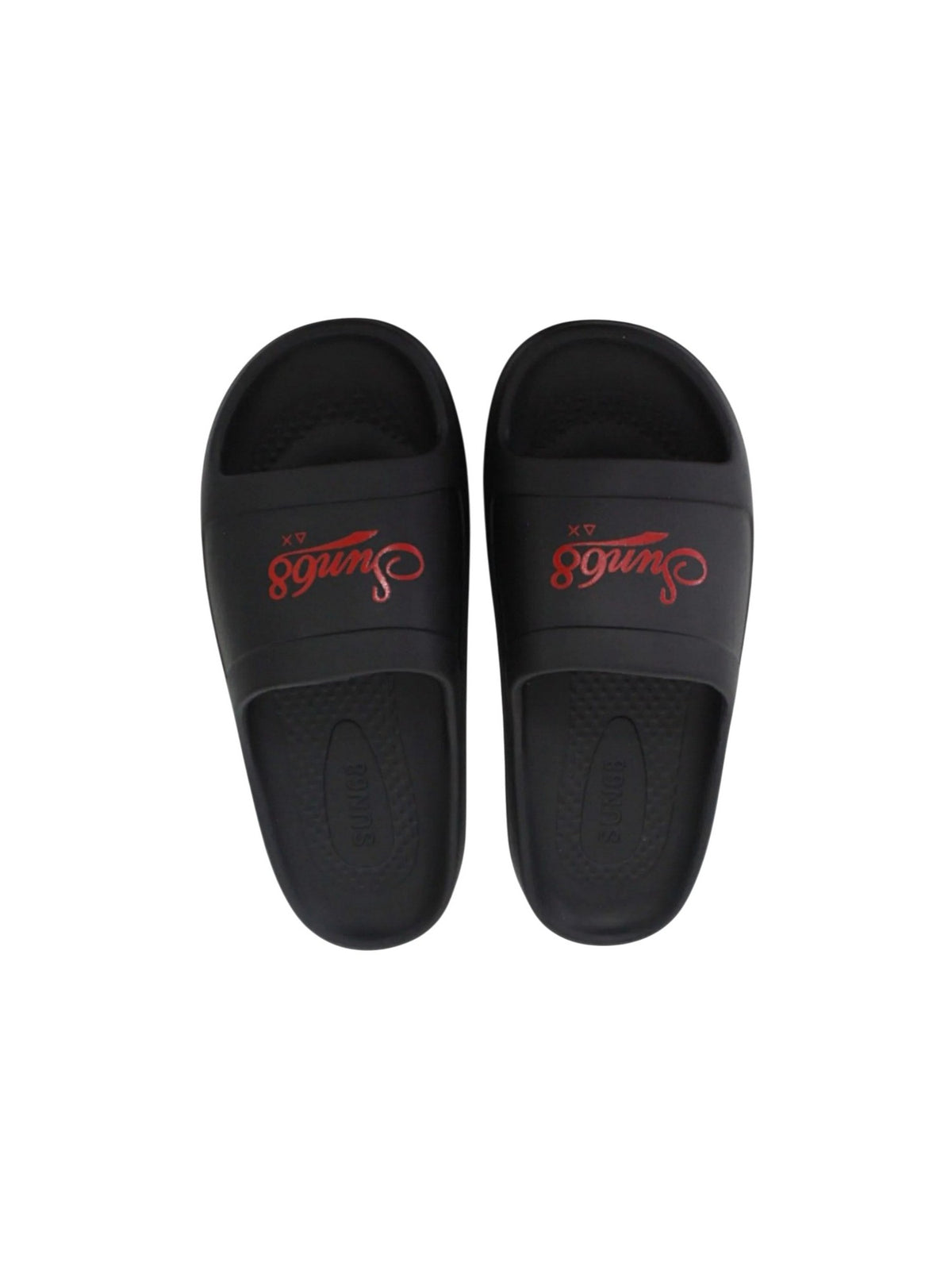 Sun68 Ciabatte Uomo Slippers Monoblock Print Sun68 Nero/Rosso - X36115-1110 gioboutiqueweb