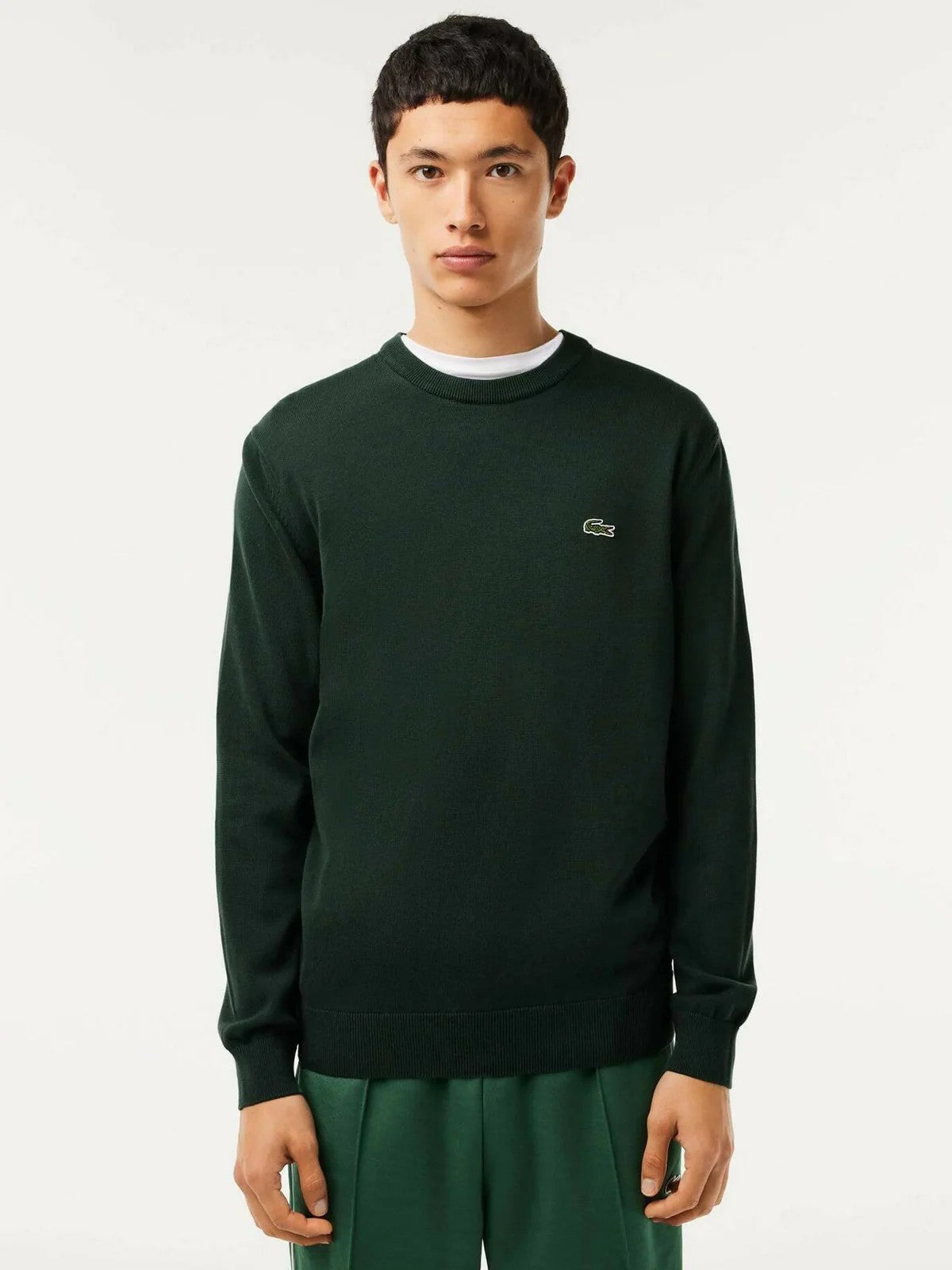 LACOSTE Maglione Uomo AH3225 YZP Verde gioboutiqueweb