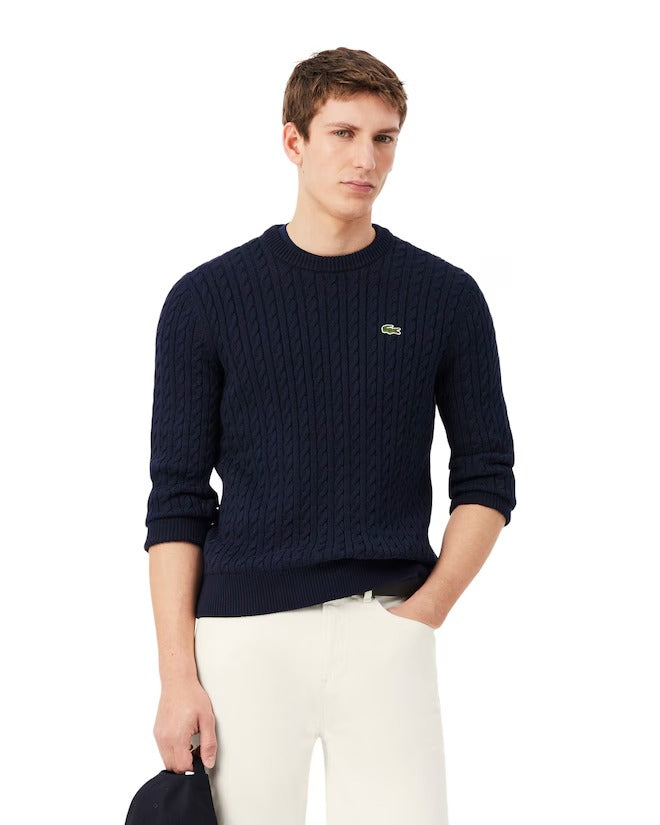 LACOSTE Maglione Uomo Navy Blu - AH7627 802 gioboutiqueweb