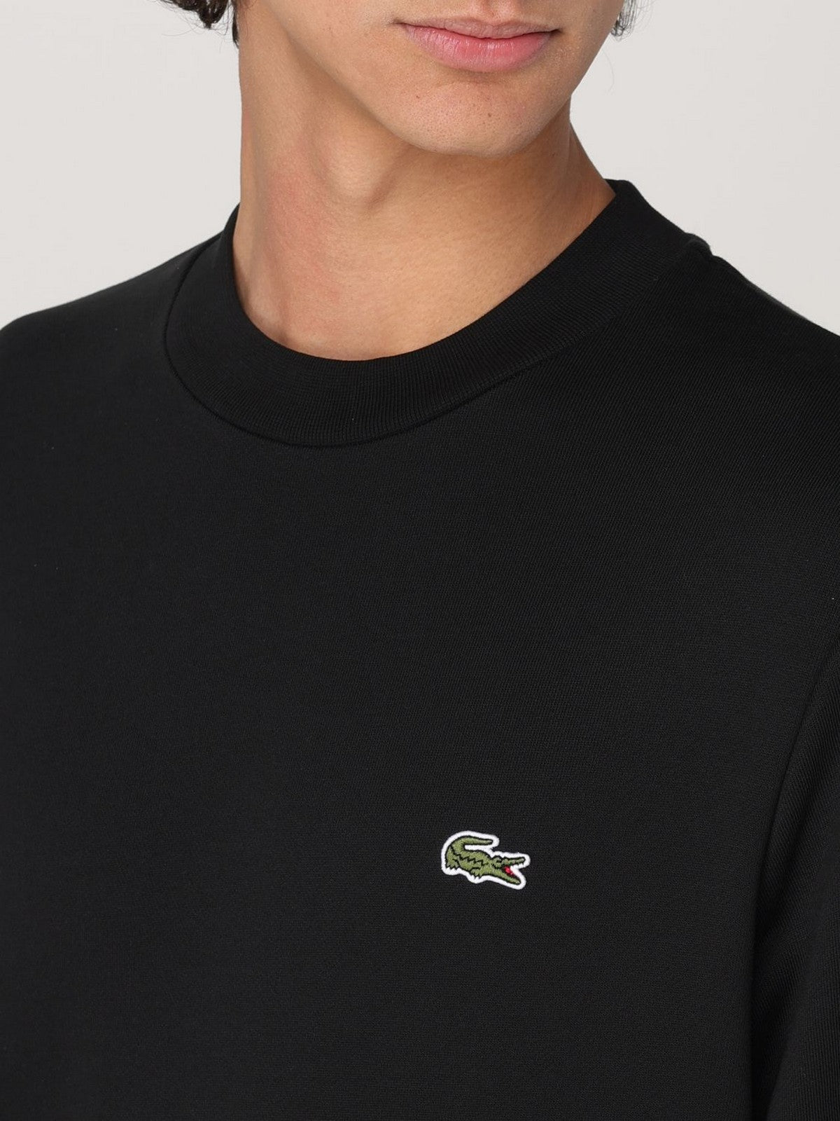 LACOSTE Felpa Uomo SH9801 031 Nero gioboutiqueweb