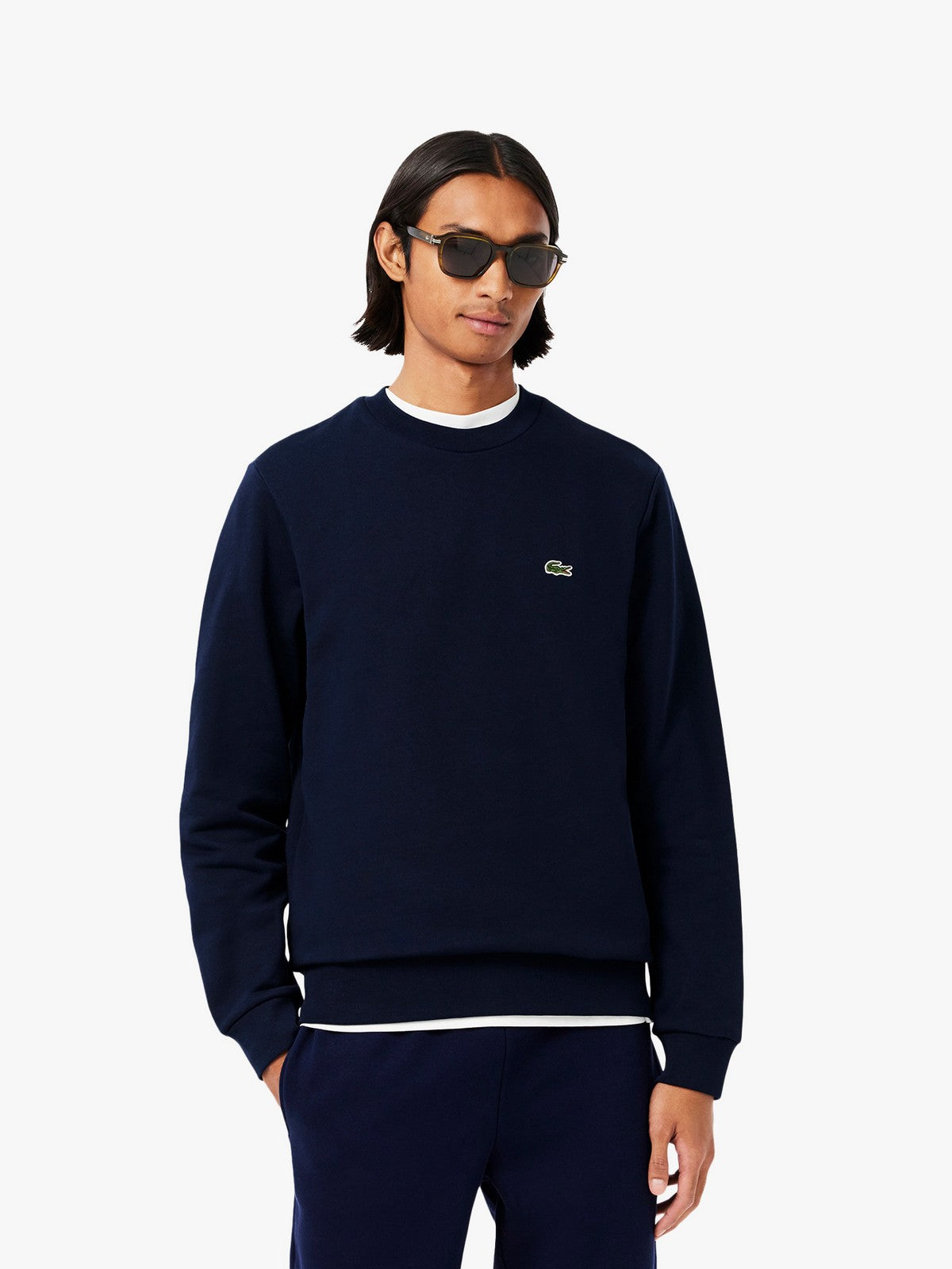 LACOSTE Felpa Uomo SH9801 166 Blu gioboutiqueweb