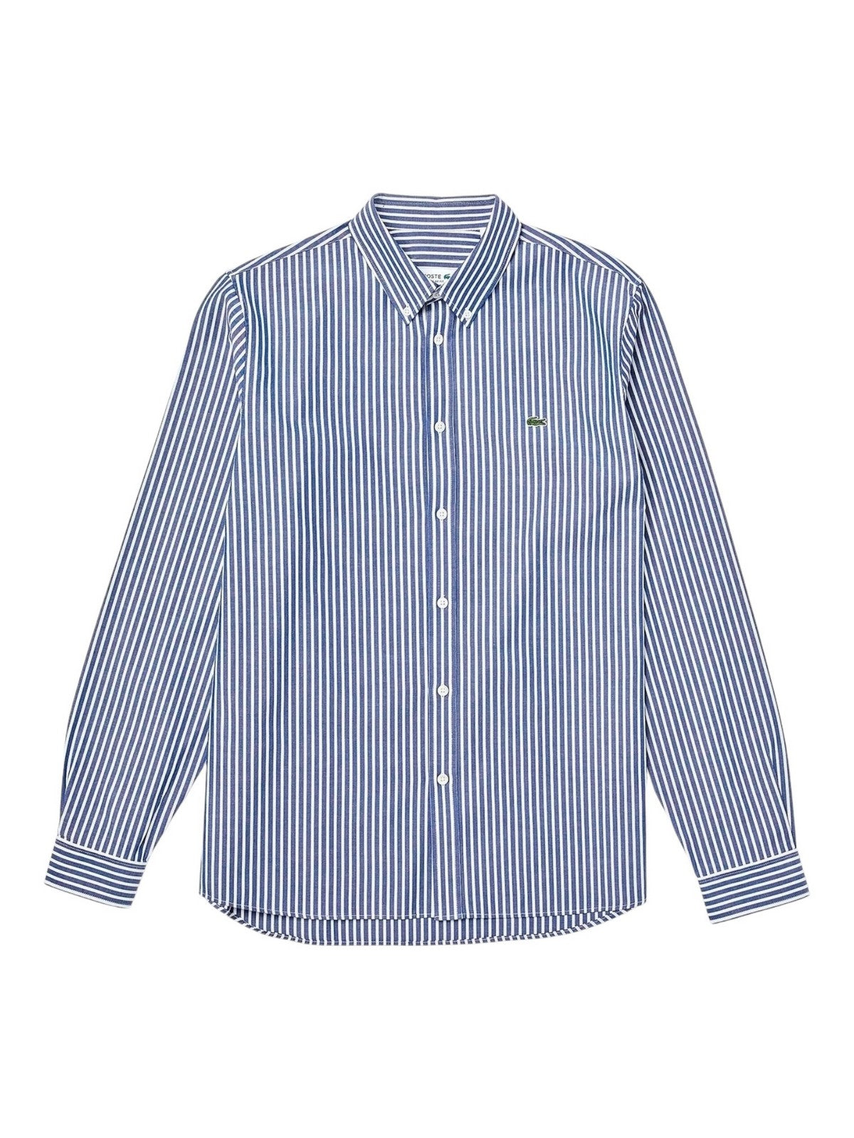 LACOSTE Camicia Uomo CH2936 F6Z BIANCO/AZZURO gioboutiqueweb