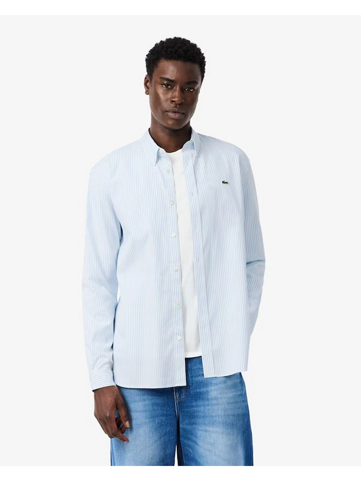 LACOSTE Camicia Uomo CH5084 FAC Bianco gioboutiqueweb