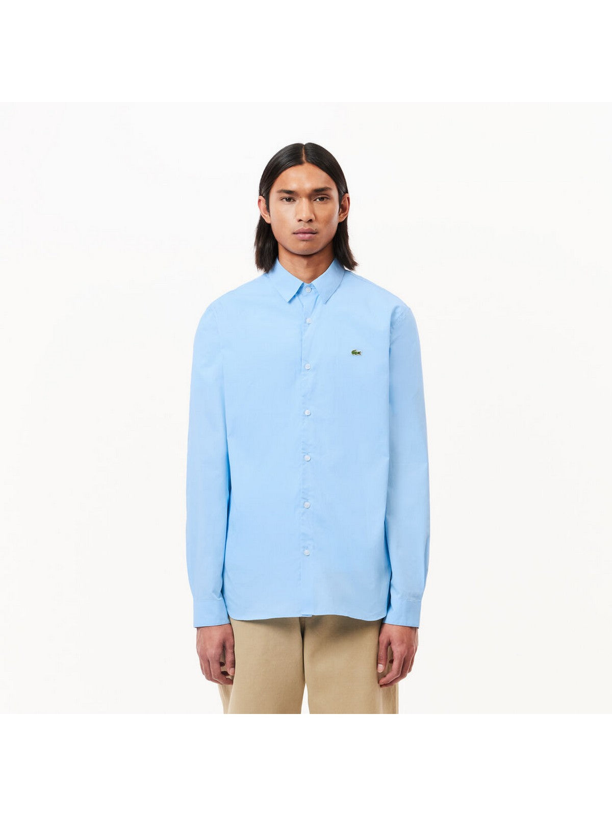 LACOSTE Camicia Uomo CH5620 HBP AZZURRO gioboutiqueweb