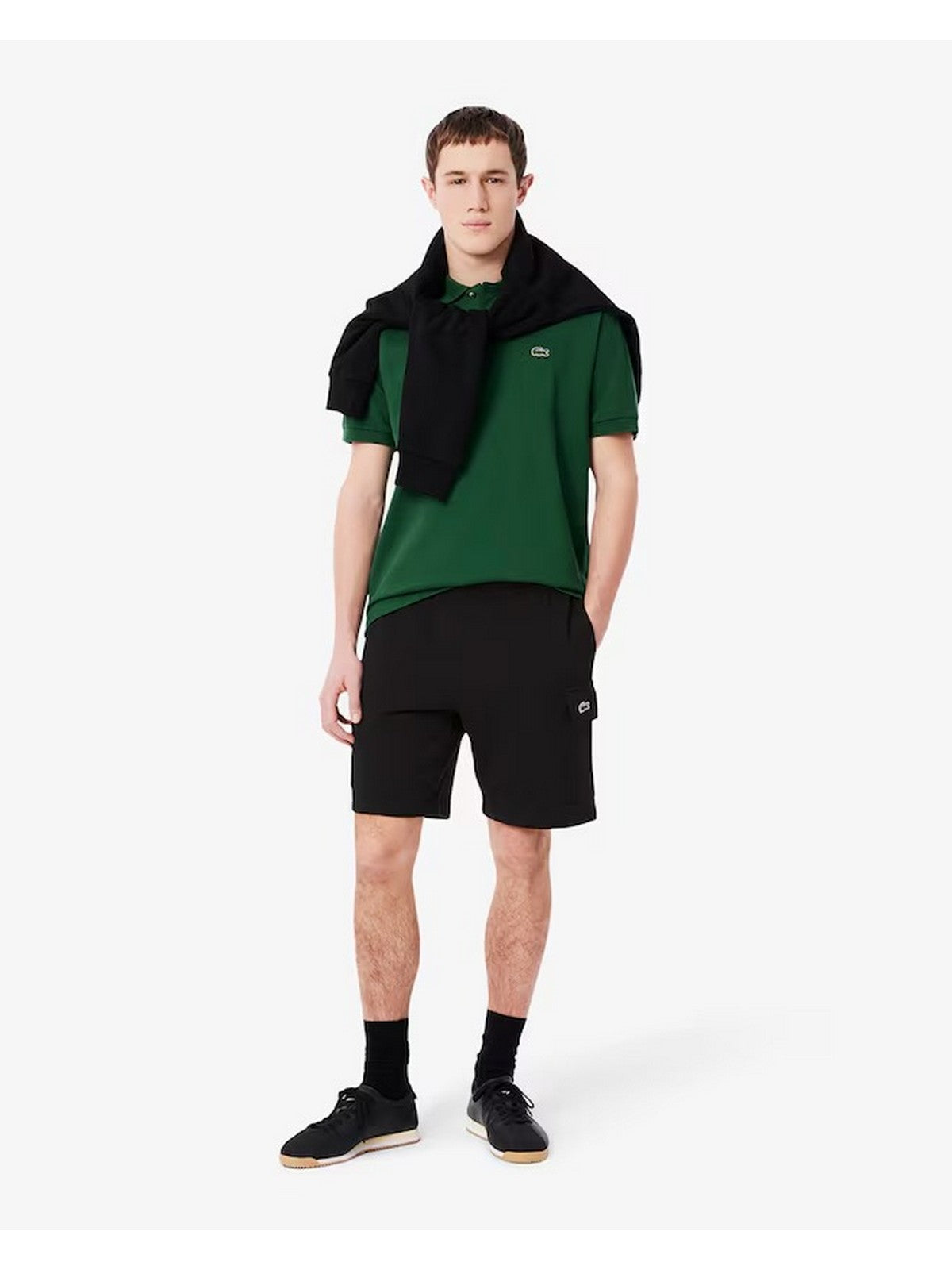 LACOSTE Bermuda Uomo GH9743 031 Nero gioboutiqueweb