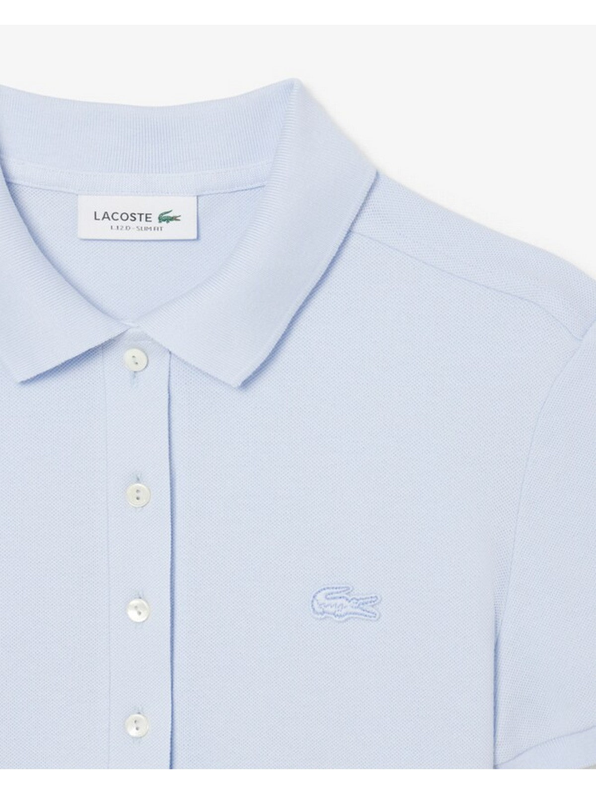 LACOSTE Polo Donna PF5462 J2G BLU CHIARO gioboutiqueweb