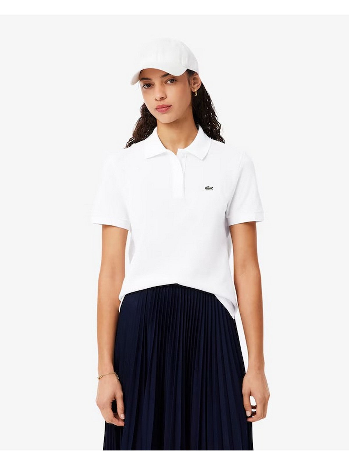 LACOSTE Polo Donna PF7839 001 Bianco gioboutiqueweb