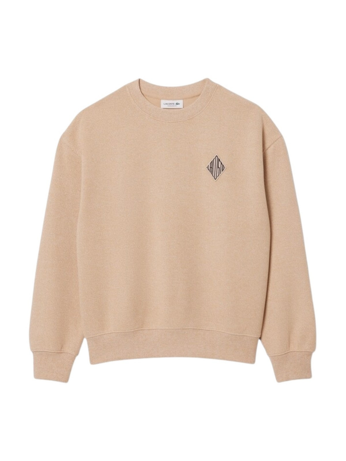 LACOSTE Felpa Donna SF1482 4KI Beige gioboutiqueweb