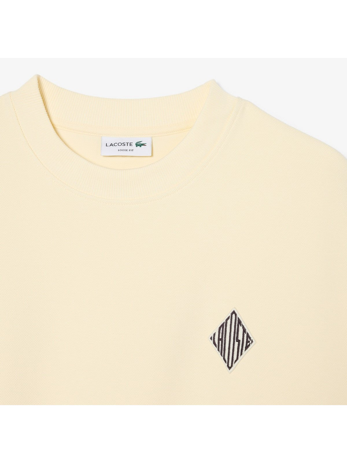 LACOSTE Felpa Donna SH0035 S7G Beige gioboutiqueweb
